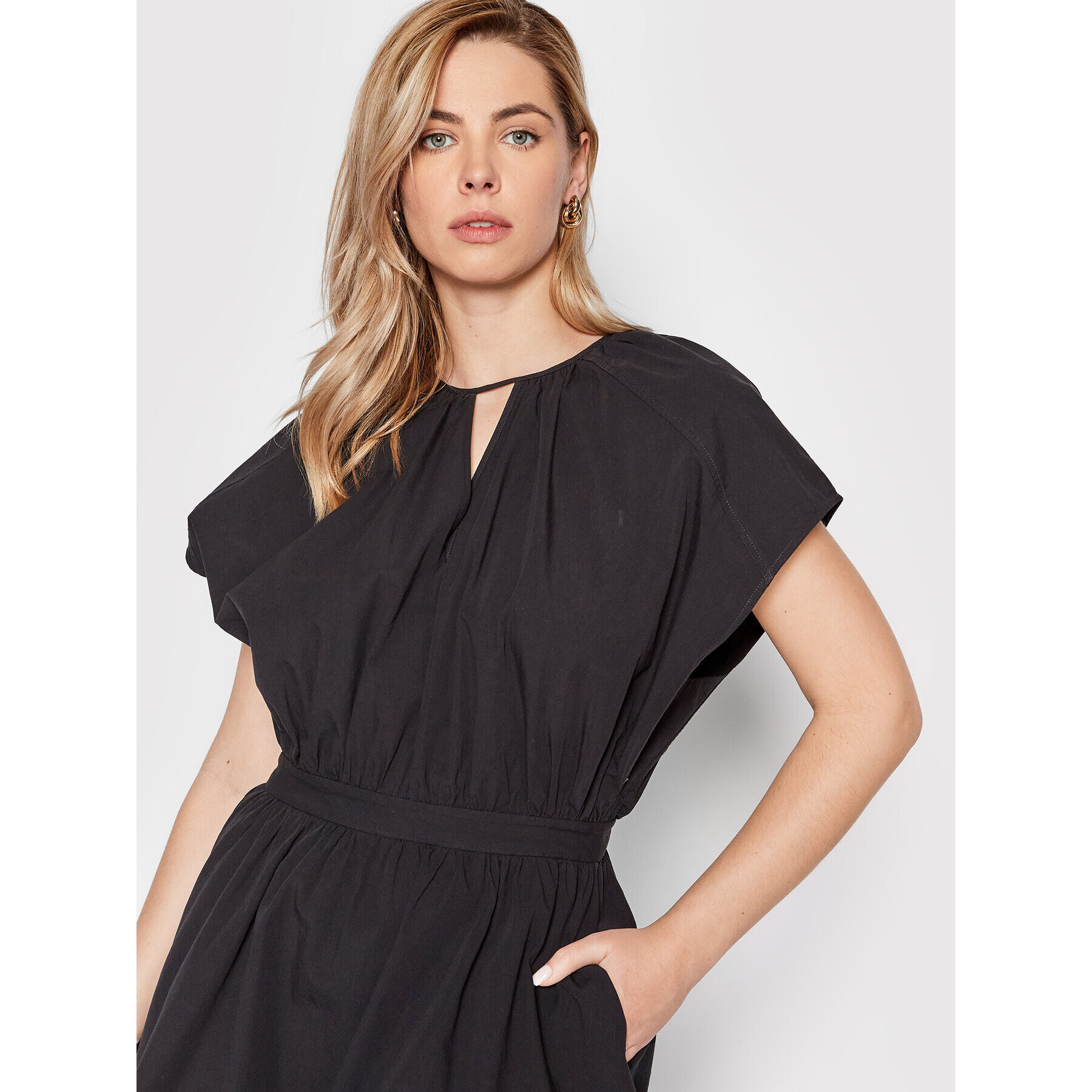 TWINSET Rochie de zi 221TT2080 Negru Regular Fit - Pled.ro