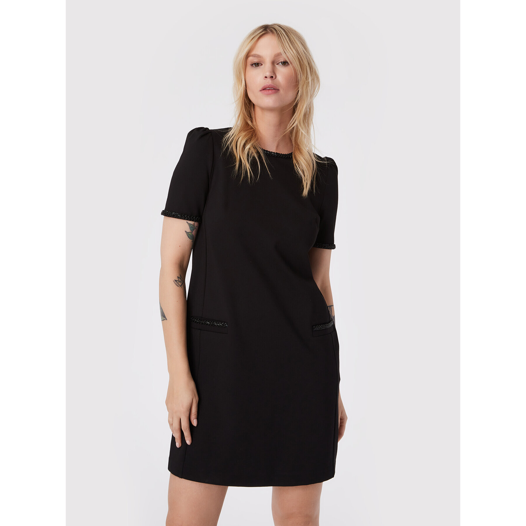 TWINSET Rochie de zi 222TP2031 Negru Regular Fit - Pled.ro