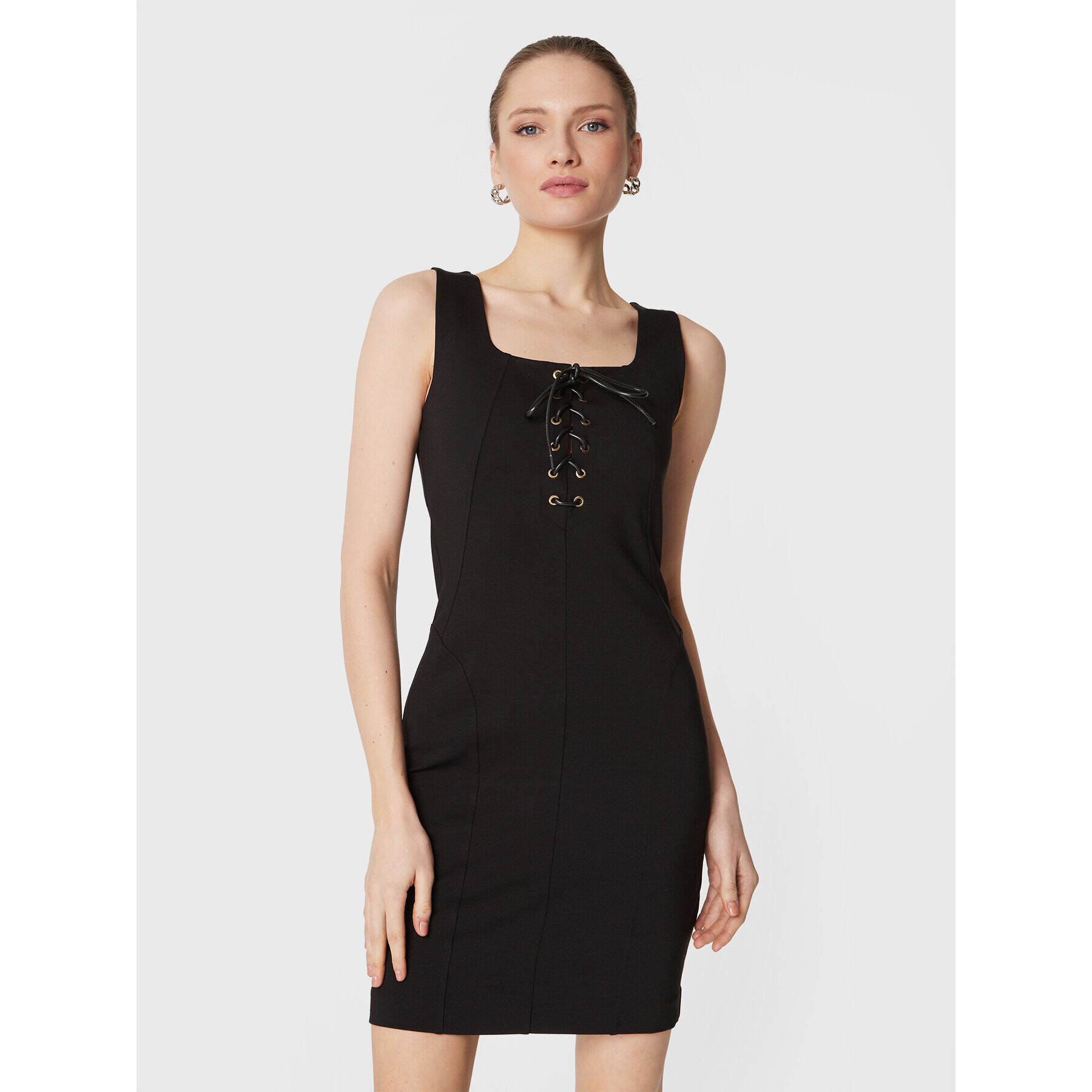 TWINSET Rochie de zi 231TP2122 Negru Slim Fit - Pled.ro