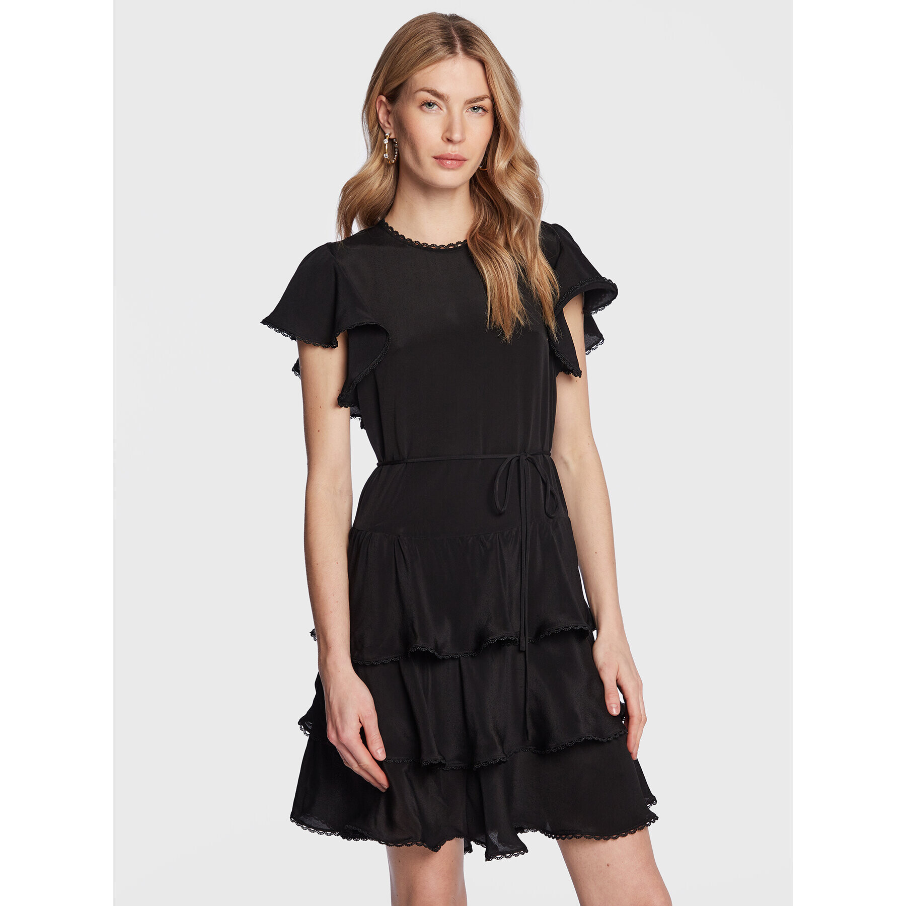 TWINSET Rochie de zi 231TP2450 Negru Regular Fit - Pled.ro