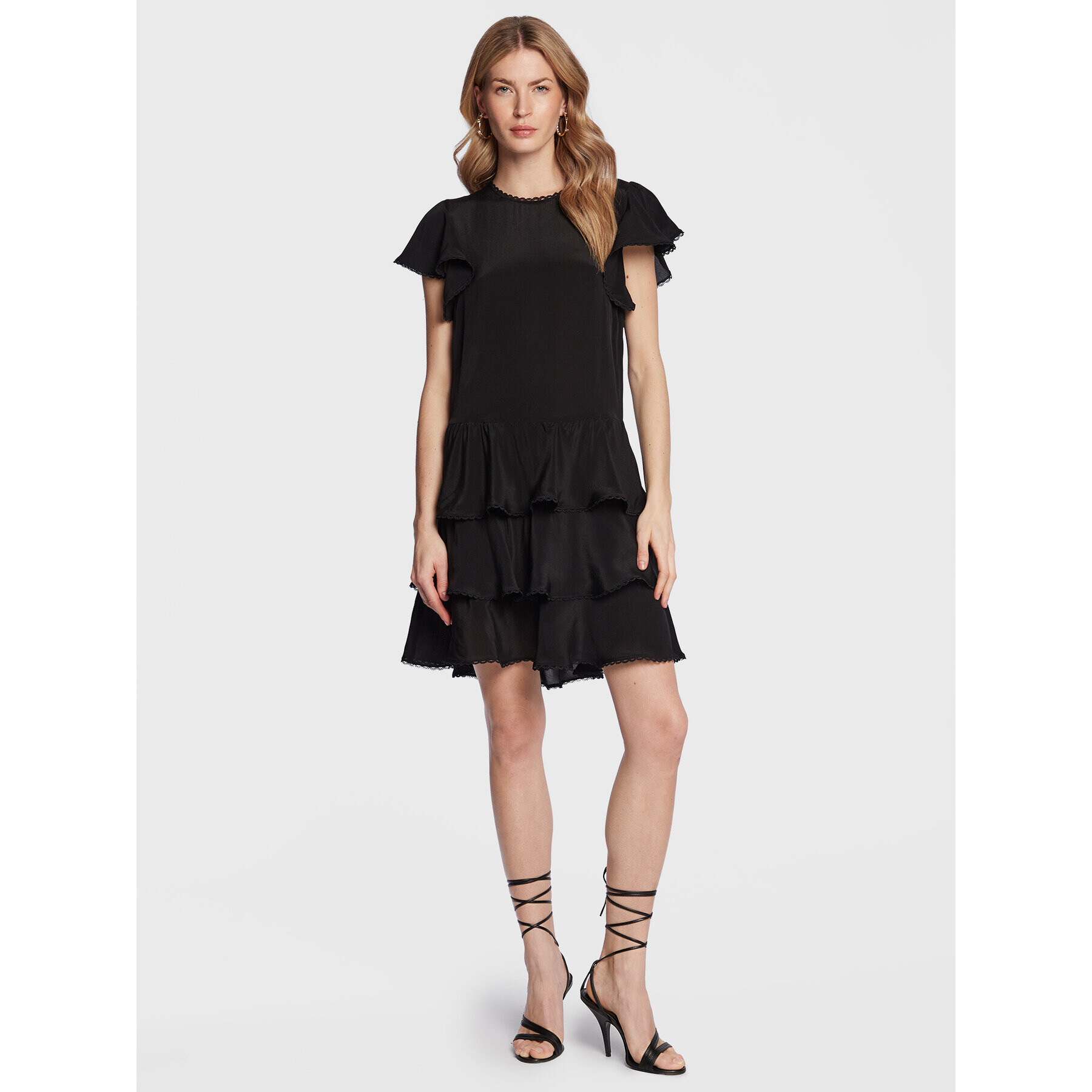 TWINSET Rochie de zi 231TP2450 Negru Regular Fit - Pled.ro