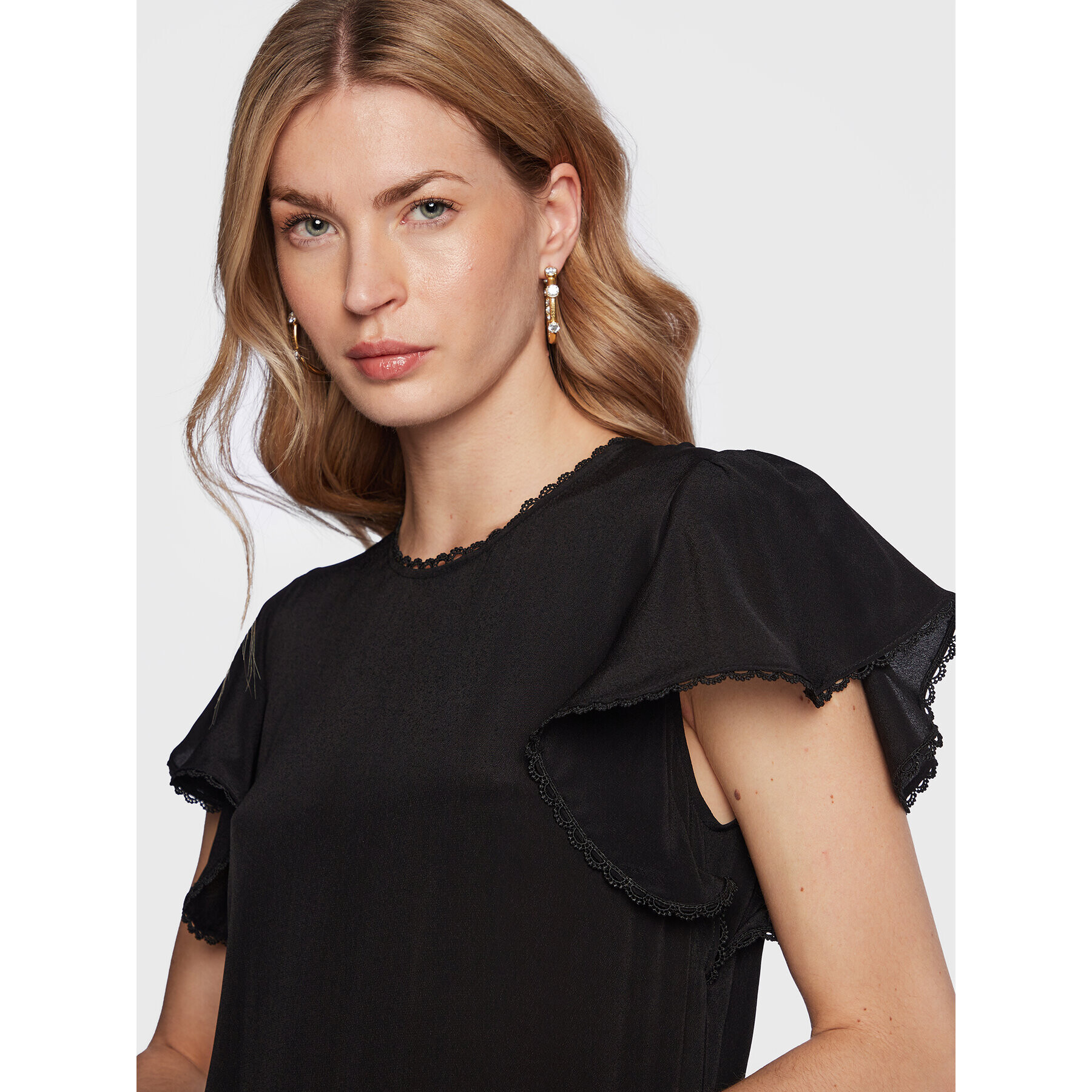 TWINSET Rochie de zi 231TP2450 Negru Regular Fit - Pled.ro