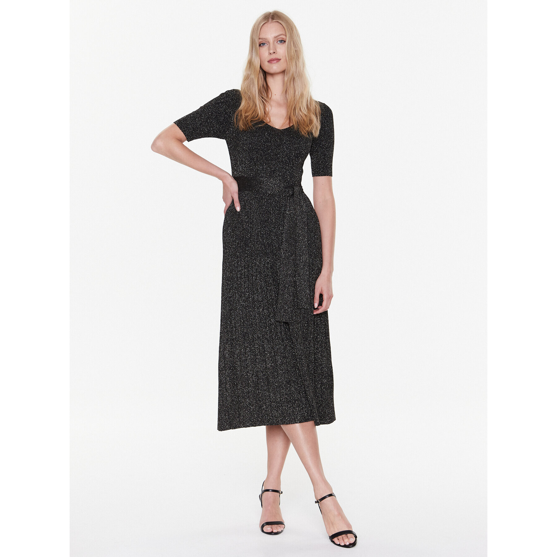 TWINSET Rochie de zi 231TP320A Negru Regular Fit - Pled.ro