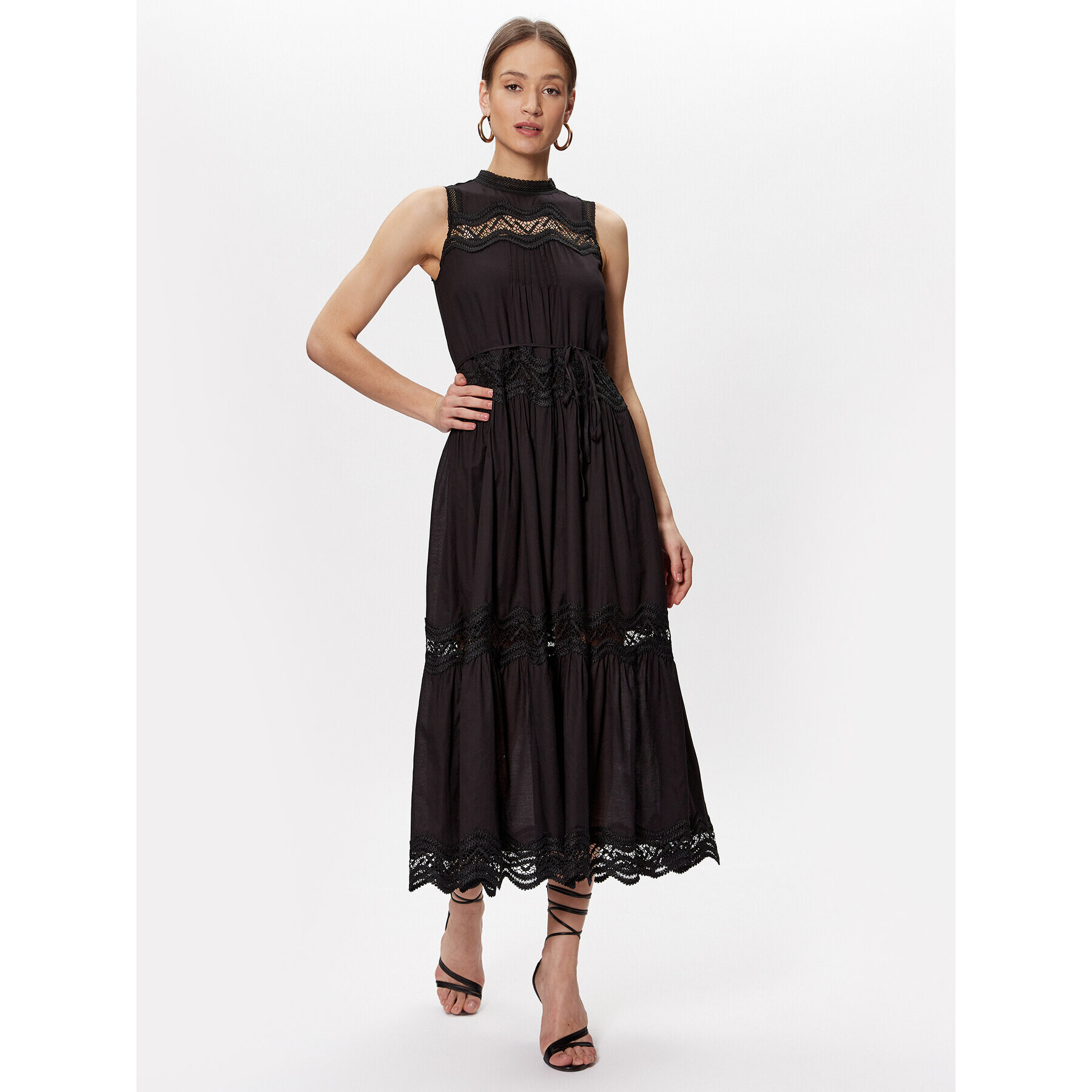 TWINSET Rochie de zi 231TT2290 Negru Regular Fit - Pled.ro