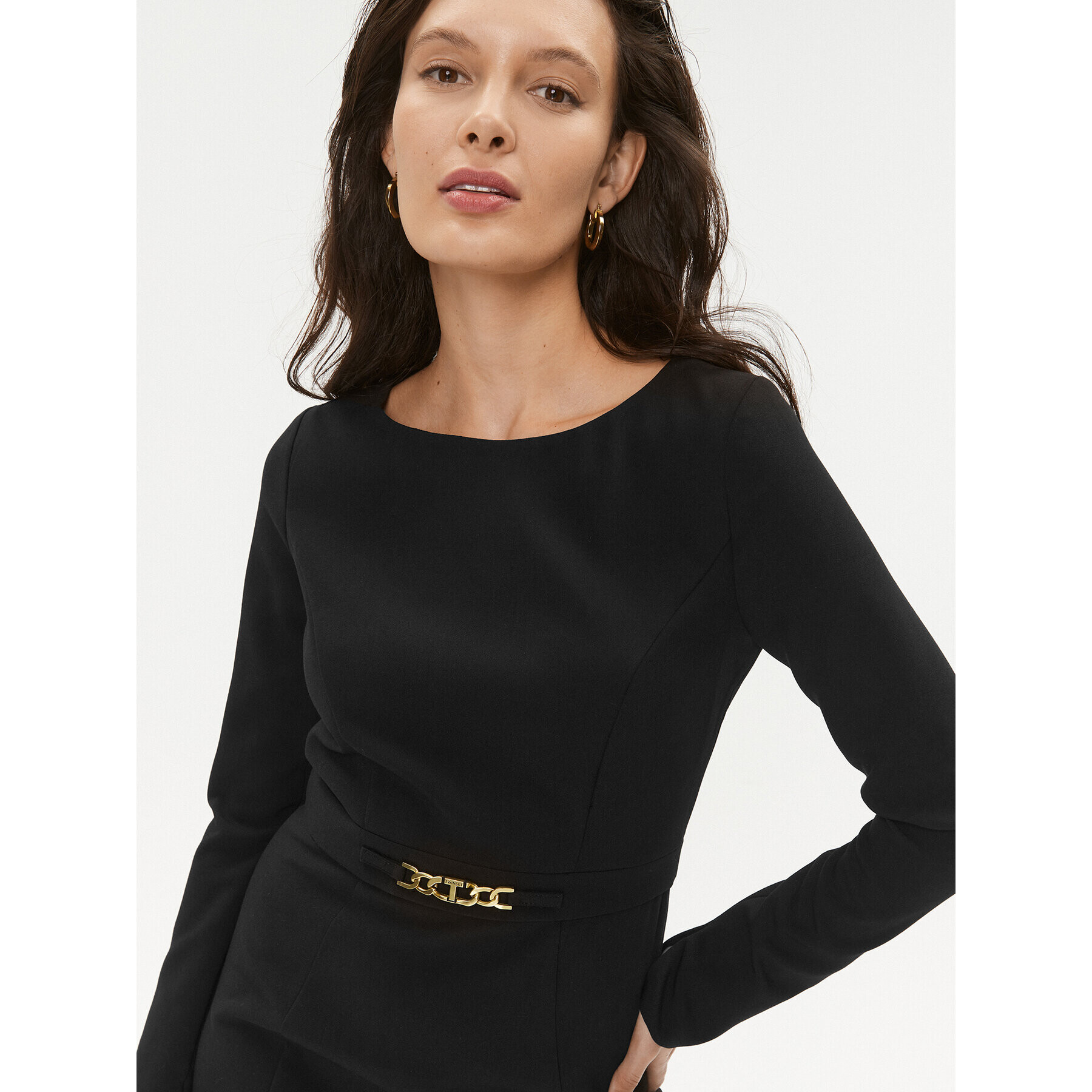 TWINSET Rochie de zi 232TT2195 Negru Regular Fit - Pled.ro