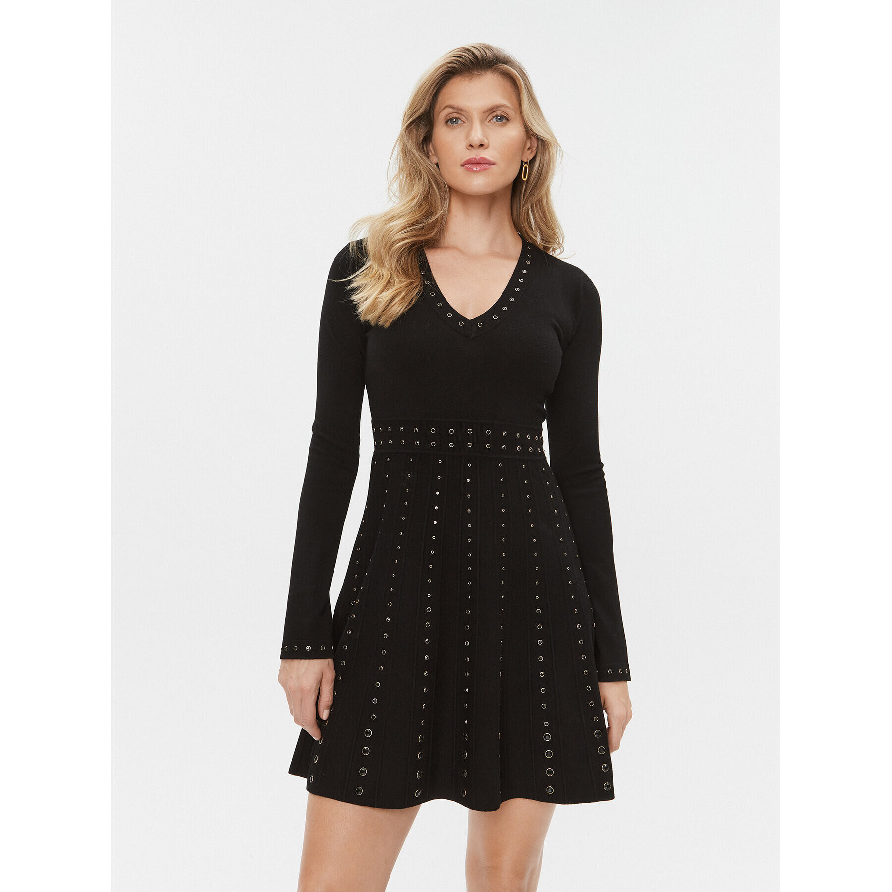 TWINSET Rochie tricotată 232TT3173 Negru Regular Fit - Pled.ro