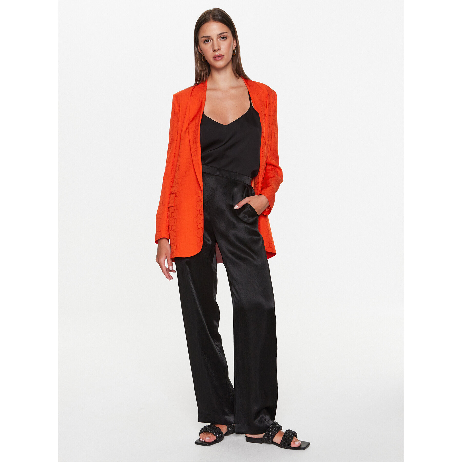 TWINSET Sacou 231TT2144 Portocaliu Regular Fit - Pled.ro