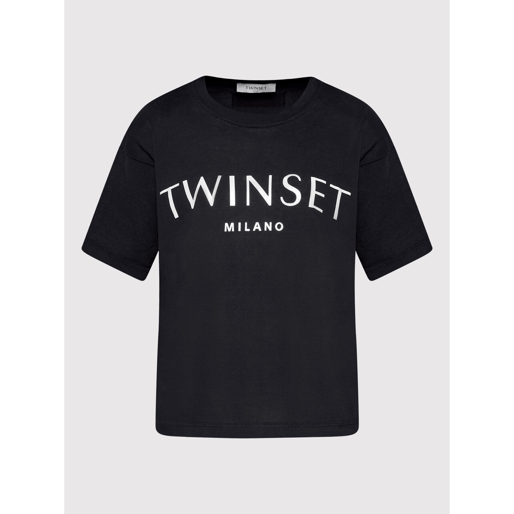 TWINSET Tricou 221TP3480 Negru Regular Fit - Pled.ro