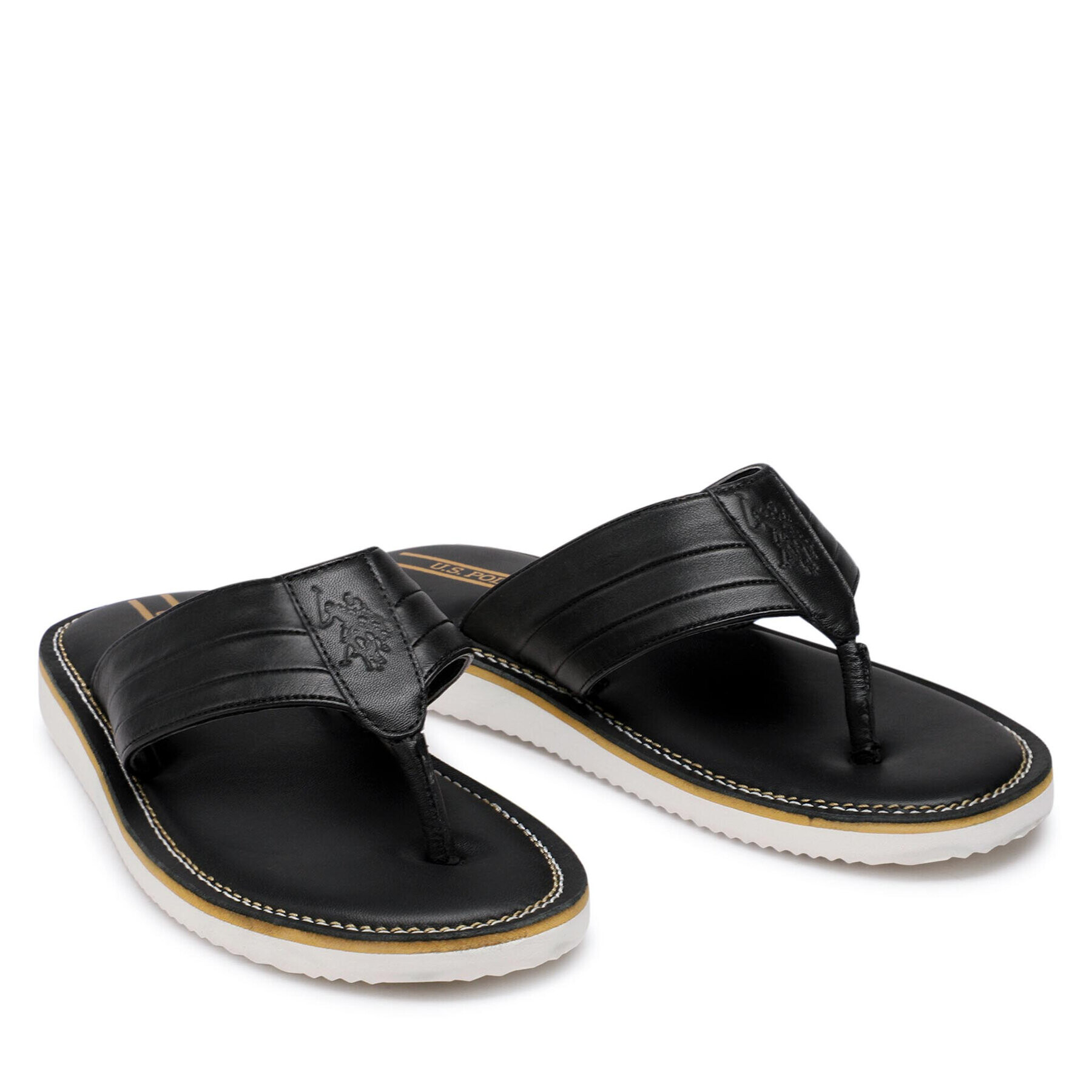 U.S. Polo Assn. Flip flop Mylo001 MYLO001M/2L1 Negru - Pled.ro