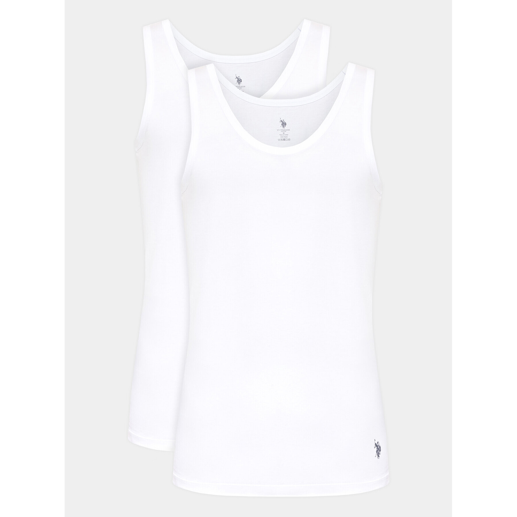 U.S. Polo Assn. Set 2 Tank top-uri 80188 Alb Regular Fit - Pled.ro