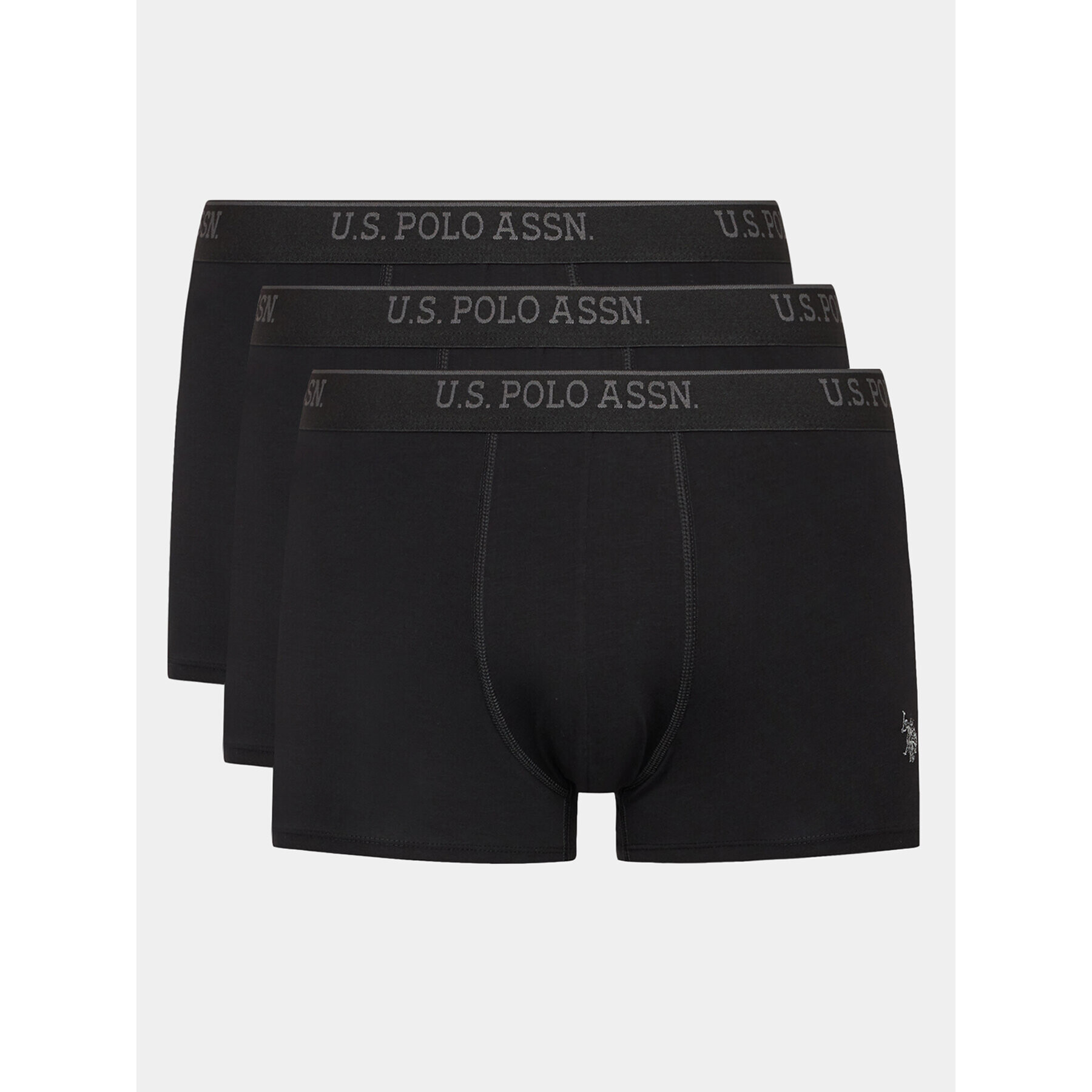 U.S. Polo Assn. Set 3 perechi de boxeri 80097 Negru - Pled.ro