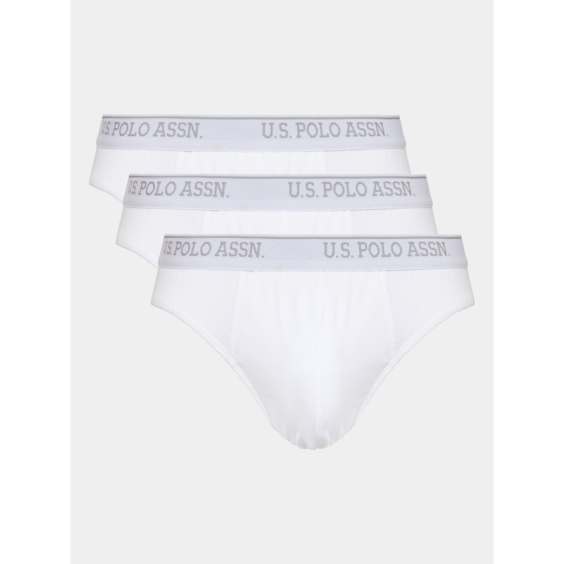 U.S. Polo Assn. Set 3 perechi de slipuri 83057 Alb - Pled.ro