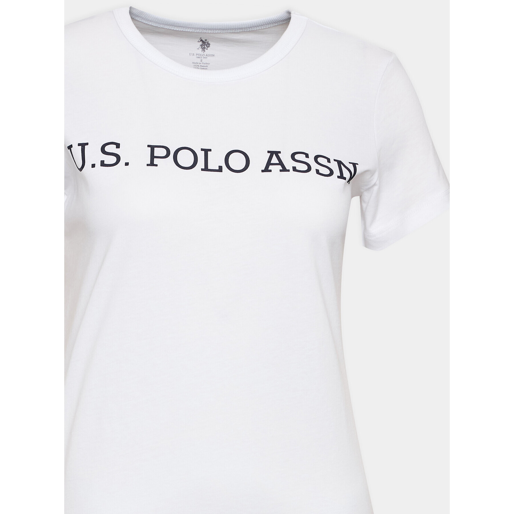 U.S. Polo Assn. Tricou 16595 Alb Regular Fit - Pled.ro