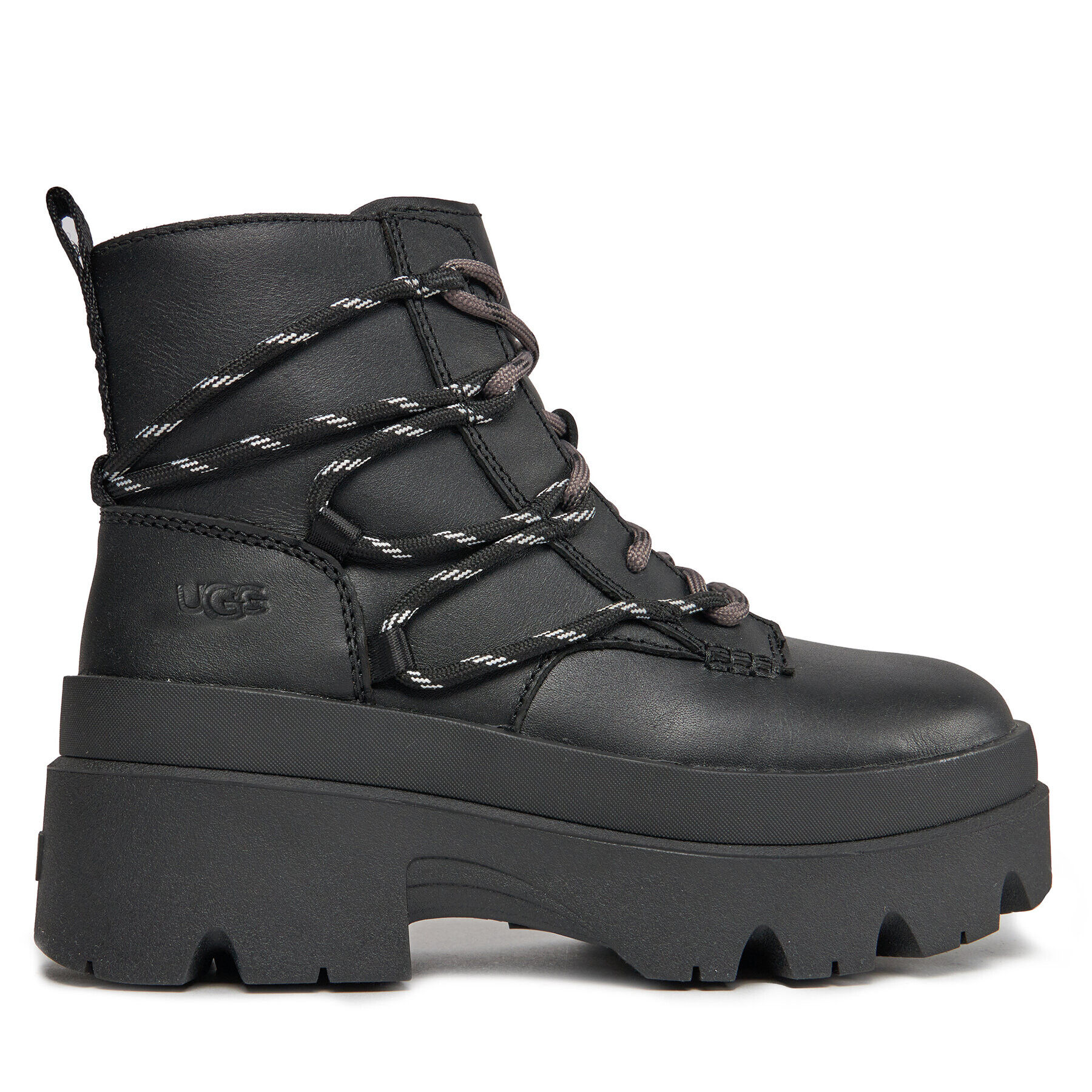 Ugg Botine W Brisbane Lace Up 1149650 Negru - Pled.ro