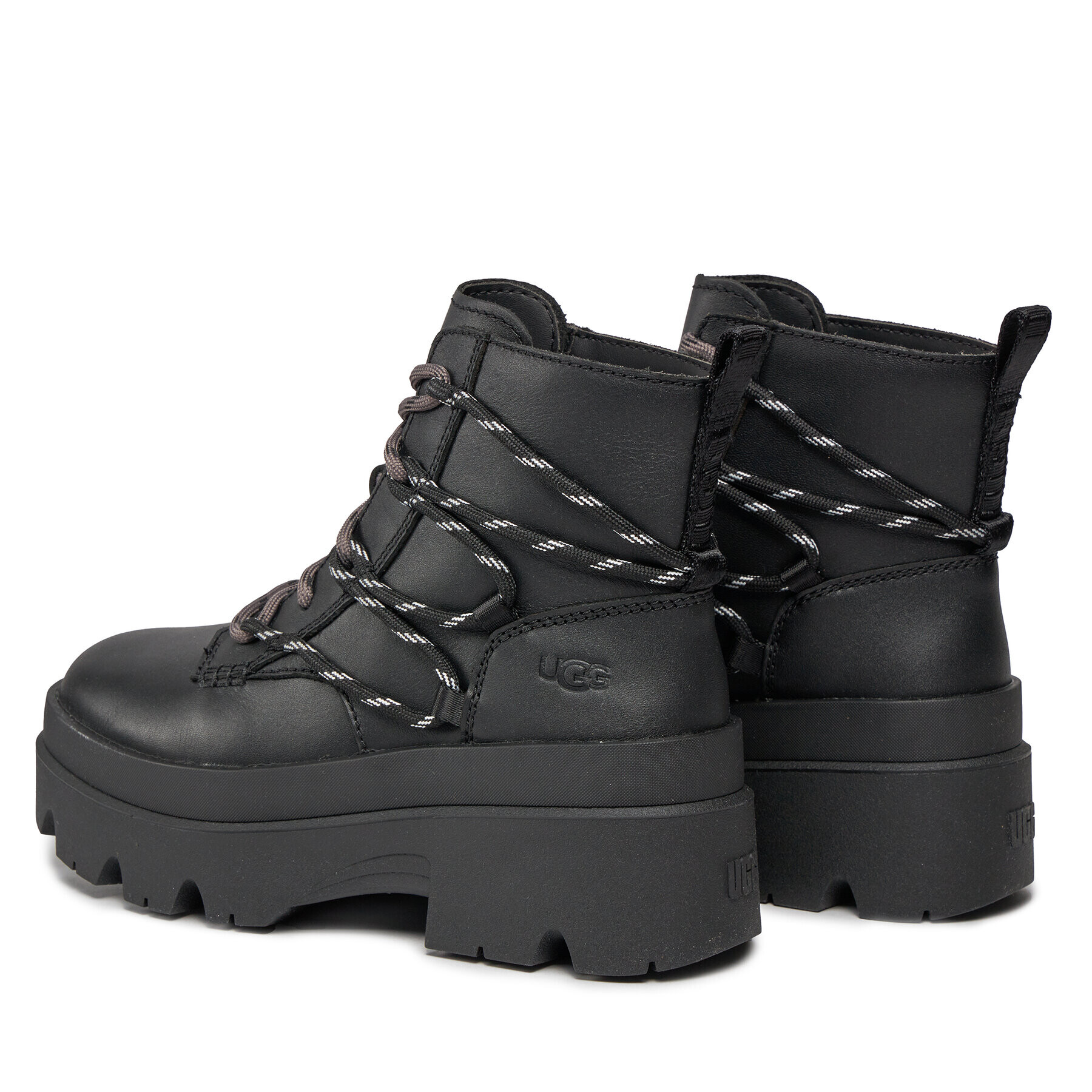 Ugg Botine W Brisbane Lace Up 1149650 Negru - Pled.ro