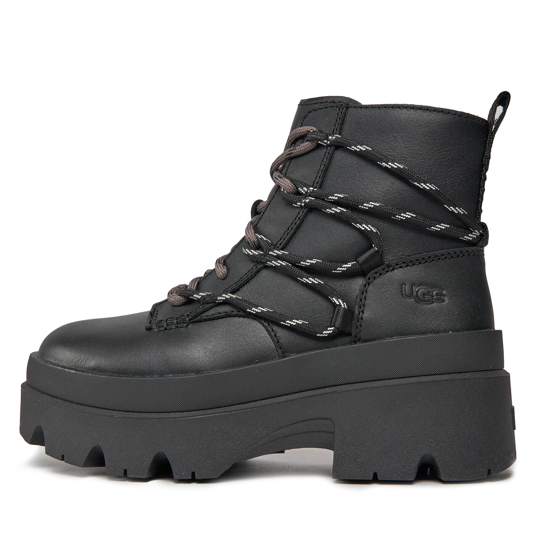 Ugg Botine W Brisbane Lace Up 1149650 Negru - Pled.ro