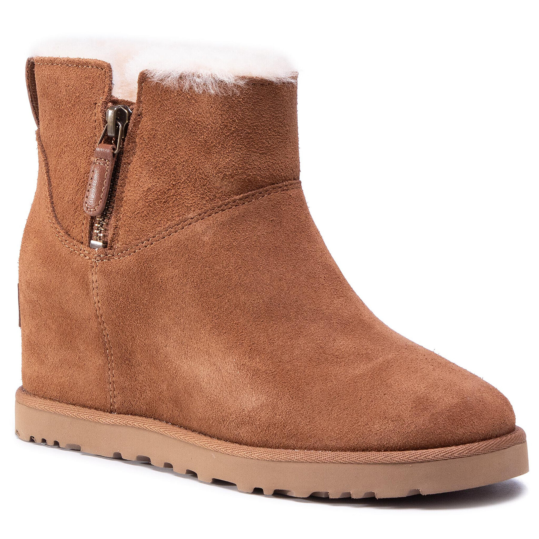 Ugg Botine W Classic Femme Zip Mini 1117535 Maro - Pled.ro