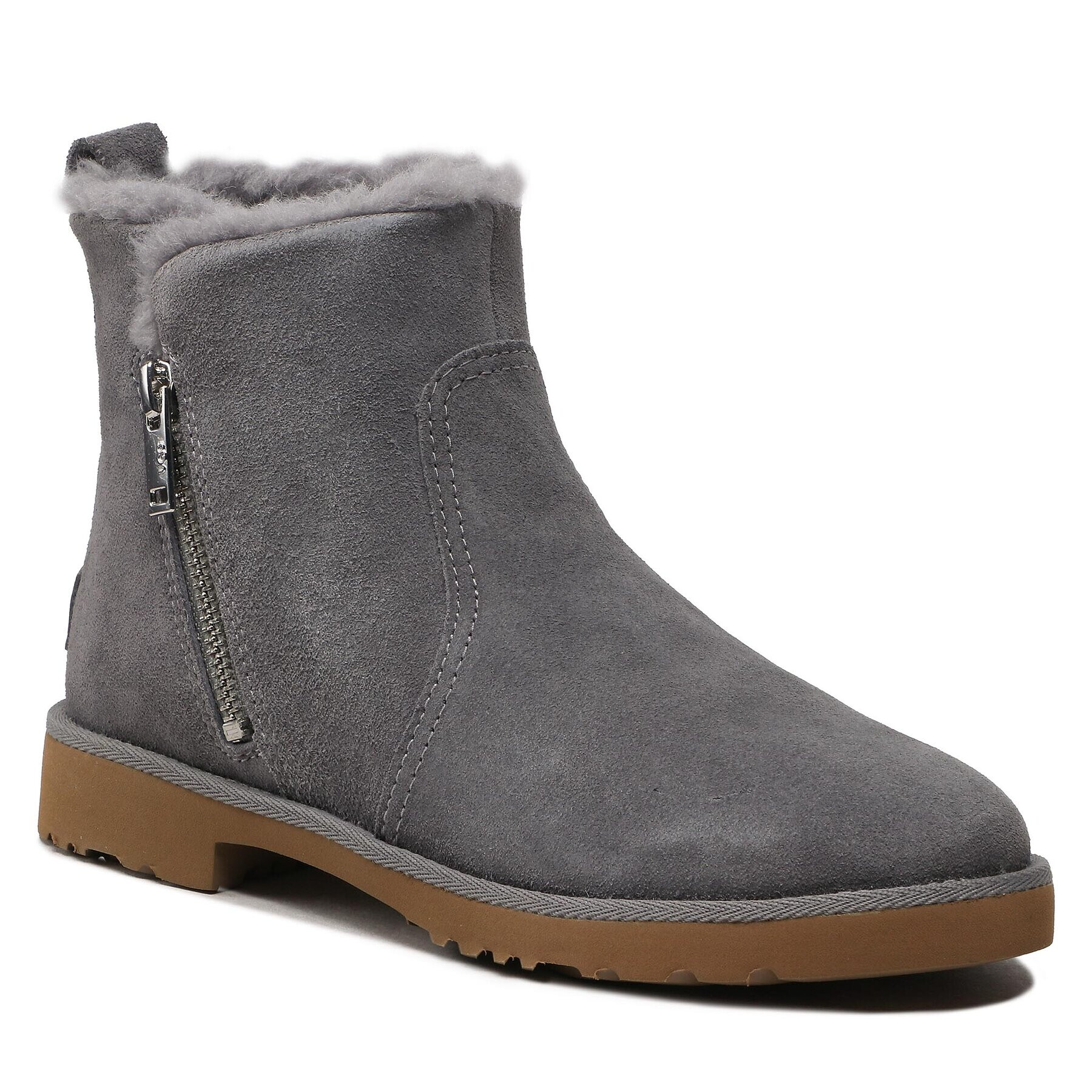 Ugg Botine W Romely Zip 1123850 Gri - Pled.ro