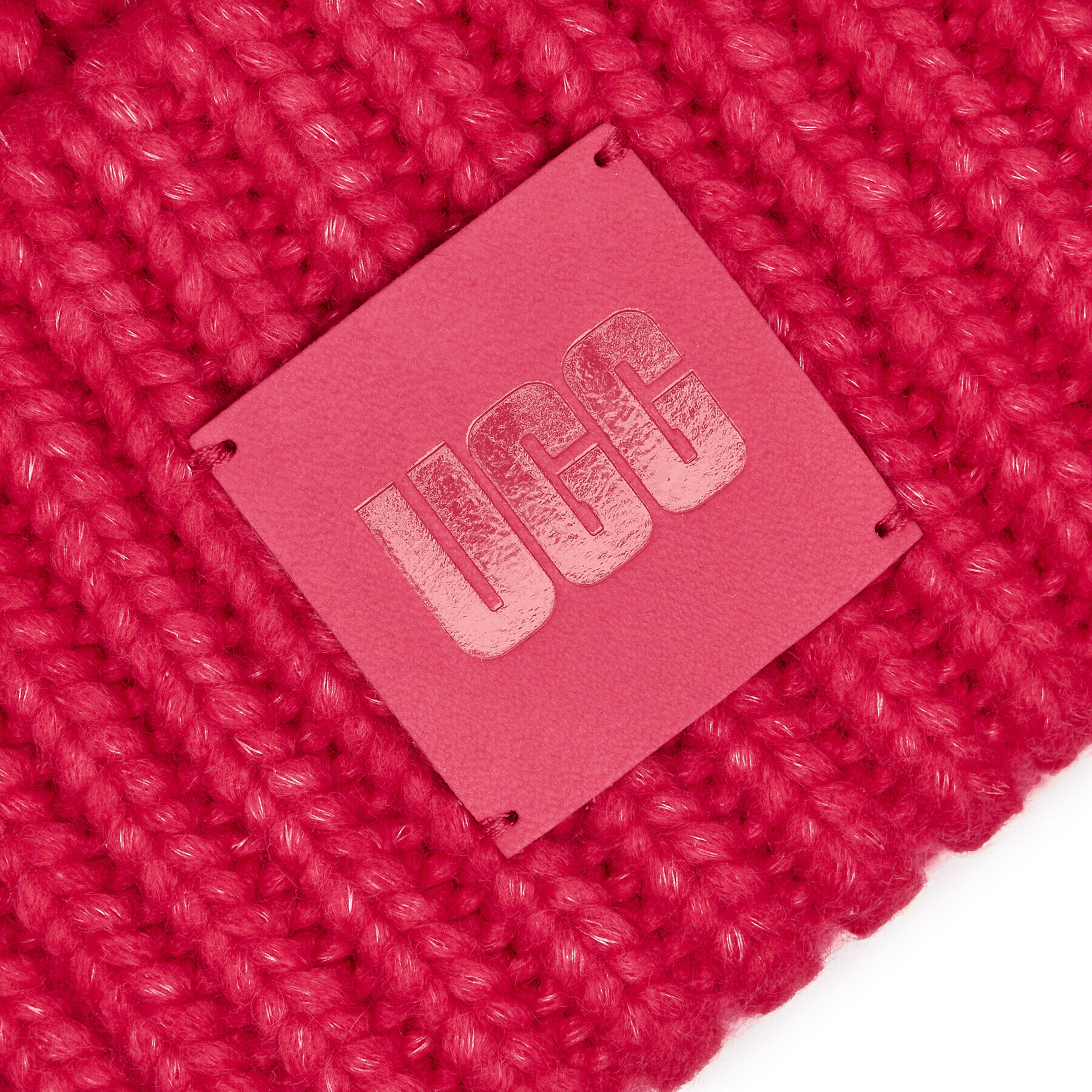 Ugg Căciulă W Chunky Rib Beanie W Logo 20061 Roz - Pled.ro