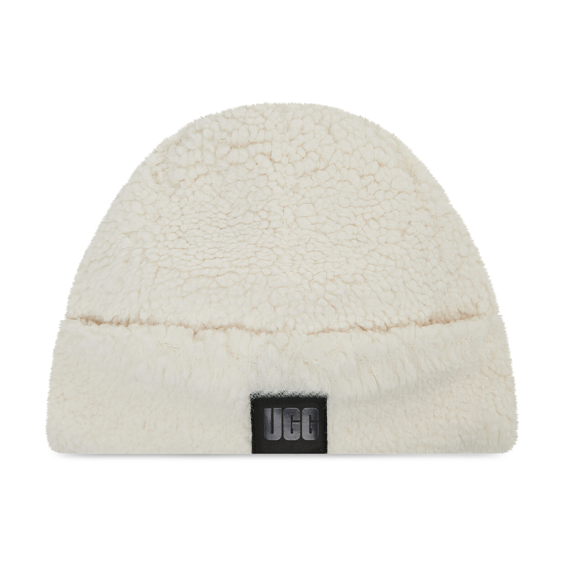 Ugg Căciulă W Sherpa Cuff Beanie 20051 Alb - Pled.ro