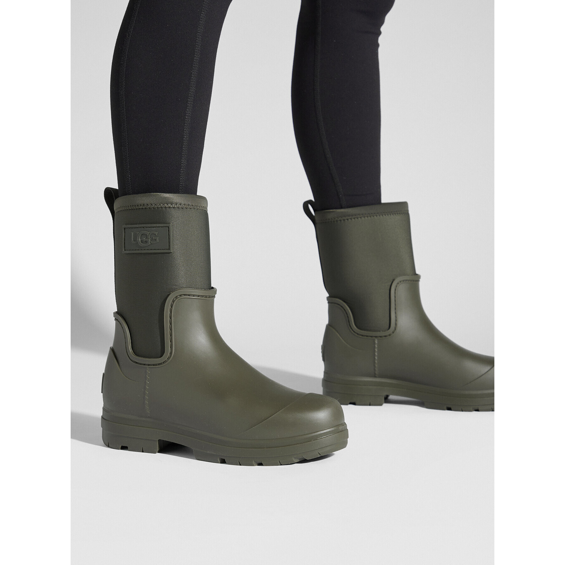 Ugg Cizme de cauciuc W Droplet Mid 1143813 Kaki - Pled.ro