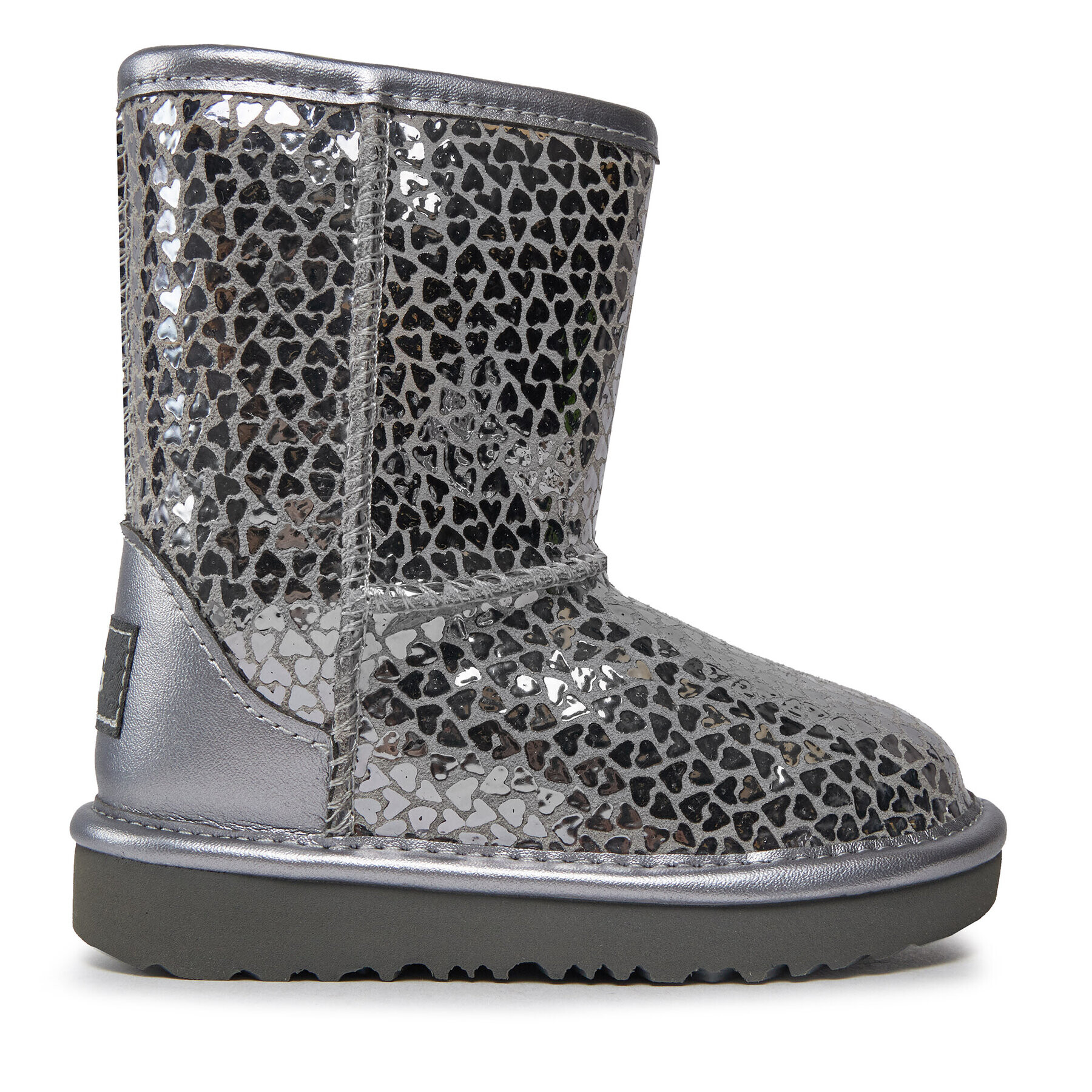 Ugg Cizme de zăpadă T Classic II Gel Hearts 1151613T Argintiu - Pled.ro