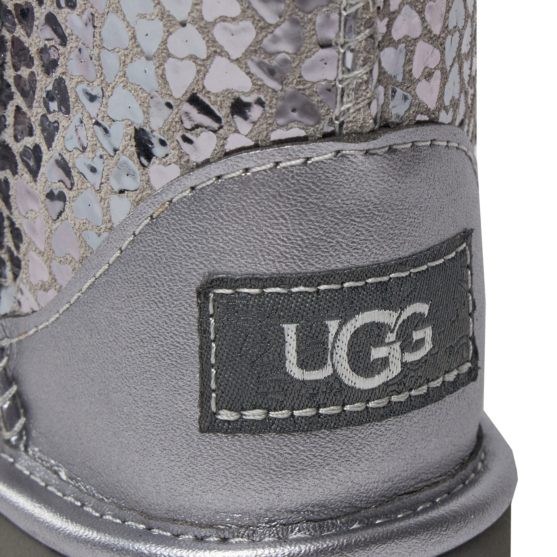 Ugg Cizme de zăpadă T Classic II Gel Hearts 1151613T Argintiu - Pled.ro