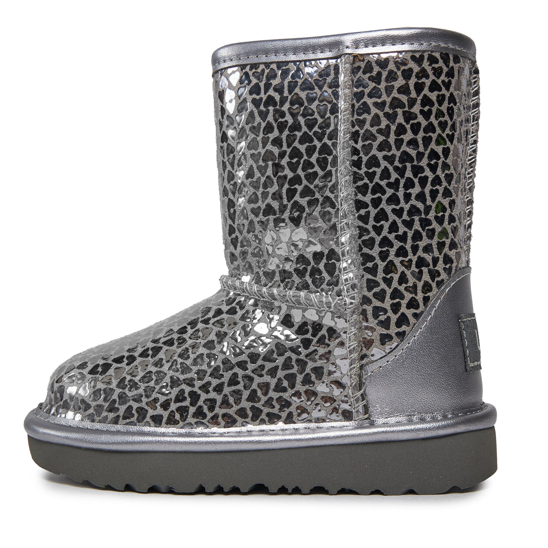 Ugg Cizme de zăpadă T Classic II Gel Hearts 1151613T Argintiu - Pled.ro