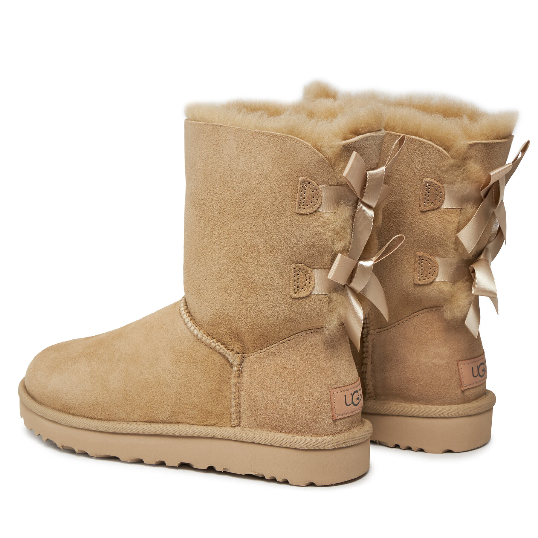 Ugg Cizme de zăpadă W Bailey Bow II 1016225 Bej - Pled.ro