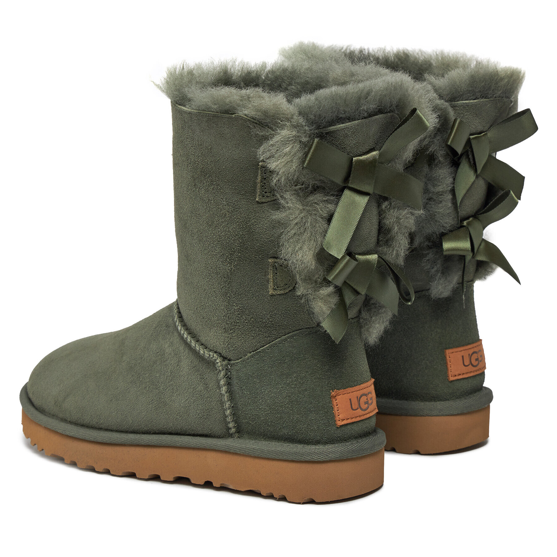 Ugg Cizme de zăpadă W Bailey Bow II 1016225 Verde - Pled.ro