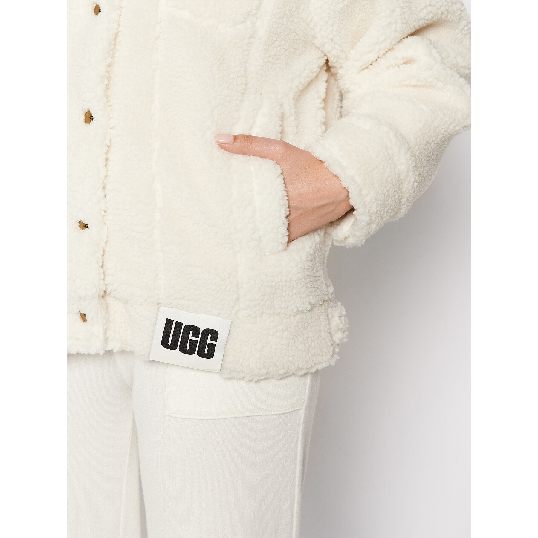 Ugg Cojoc Frankie 1113951 Bej Regular Fit - Pled.ro