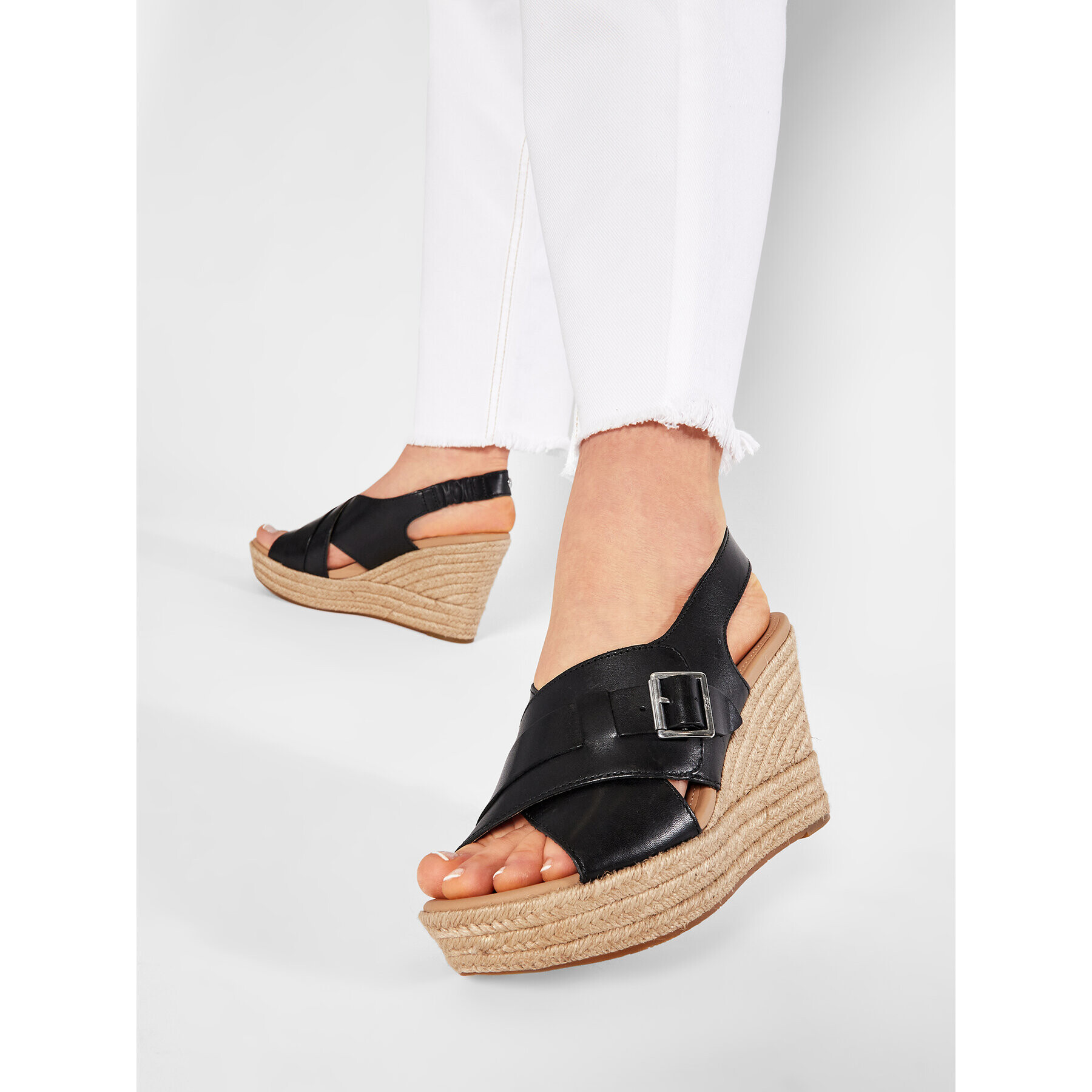 Ugg Espadrile W Claudeene 1119953 Negru - Pled.ro