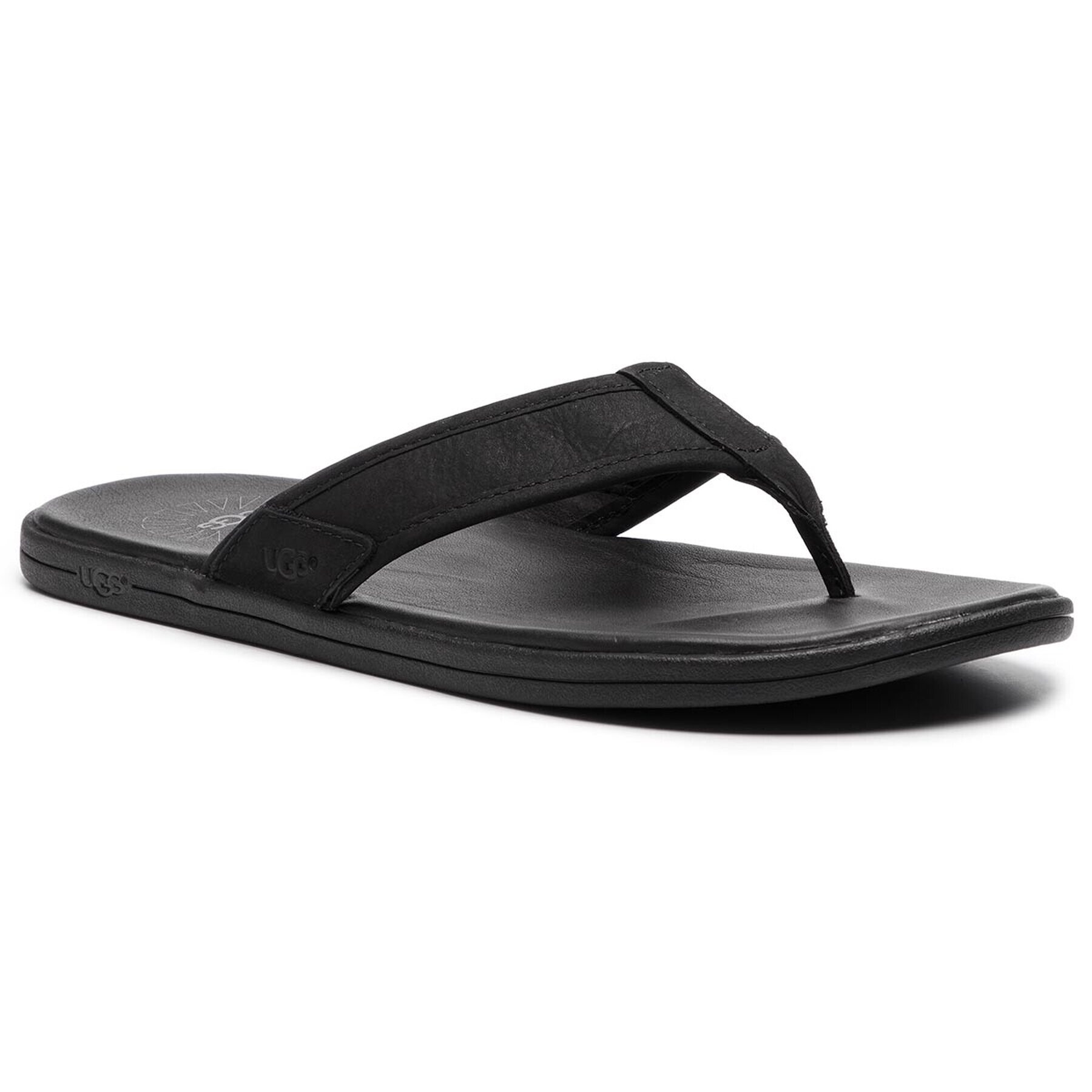 Ugg Flip flop M Seaside Flip Leather 1102690 Negru - Pled.ro