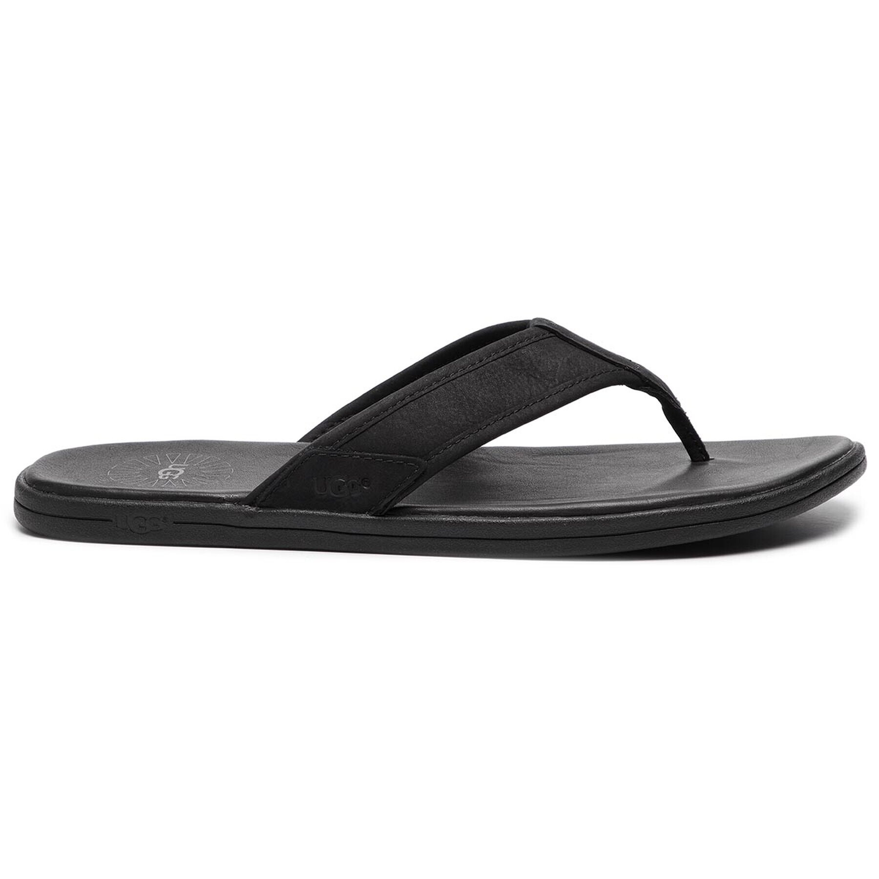 Ugg Flip flop M Seaside Flip Leather 1102690 Negru - Pled.ro