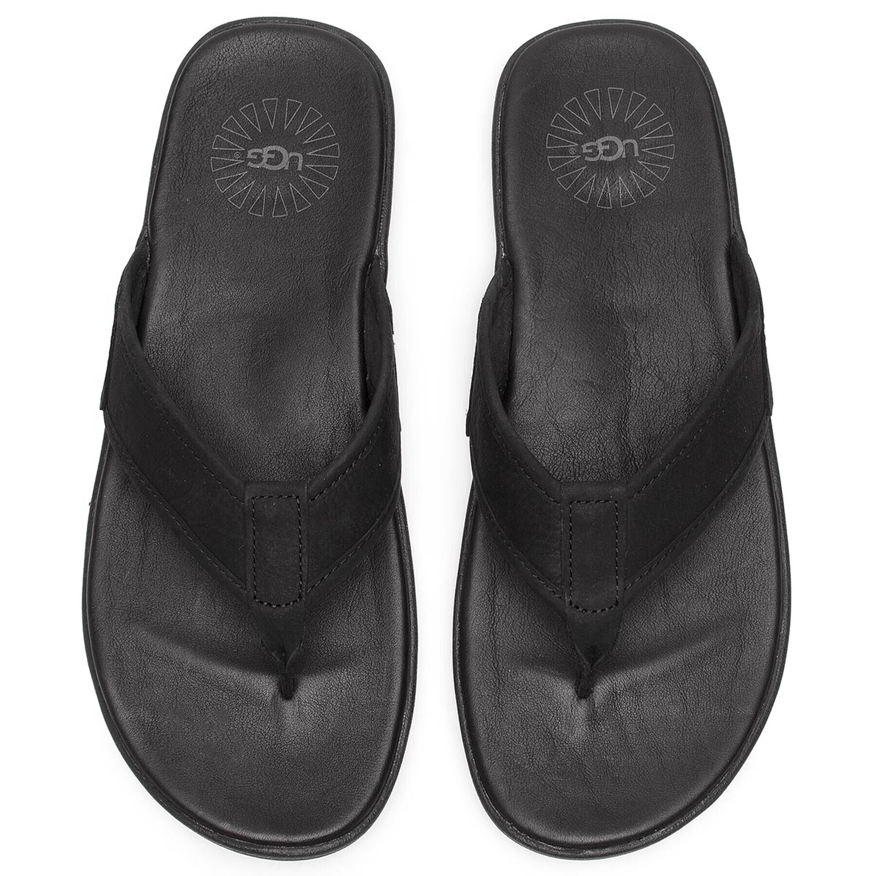 Ugg Flip flop M Seaside Flip Leather 1102690 Negru - Pled.ro