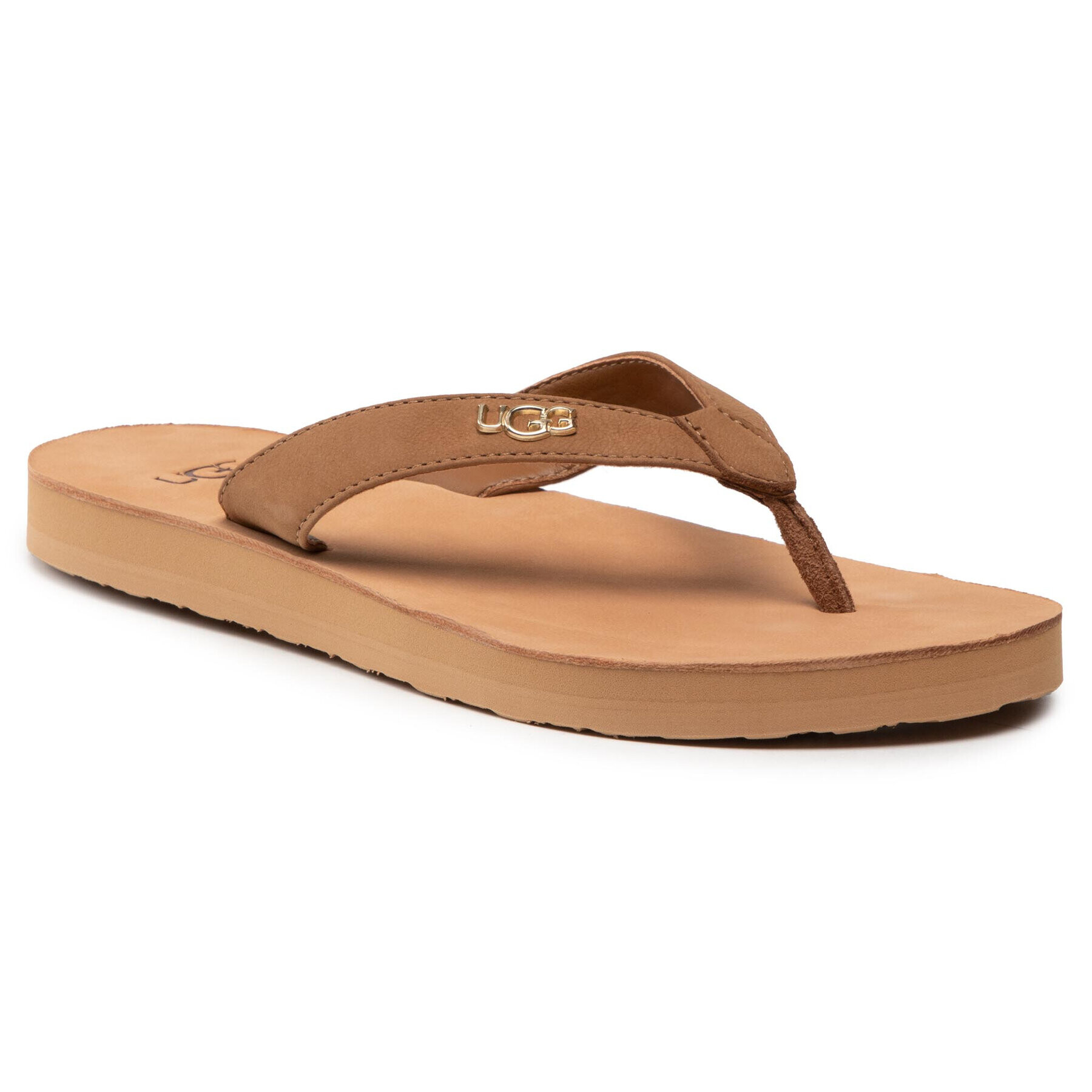 Ugg Flip flop W Tawney Logo 1119997 Bej - Pled.ro