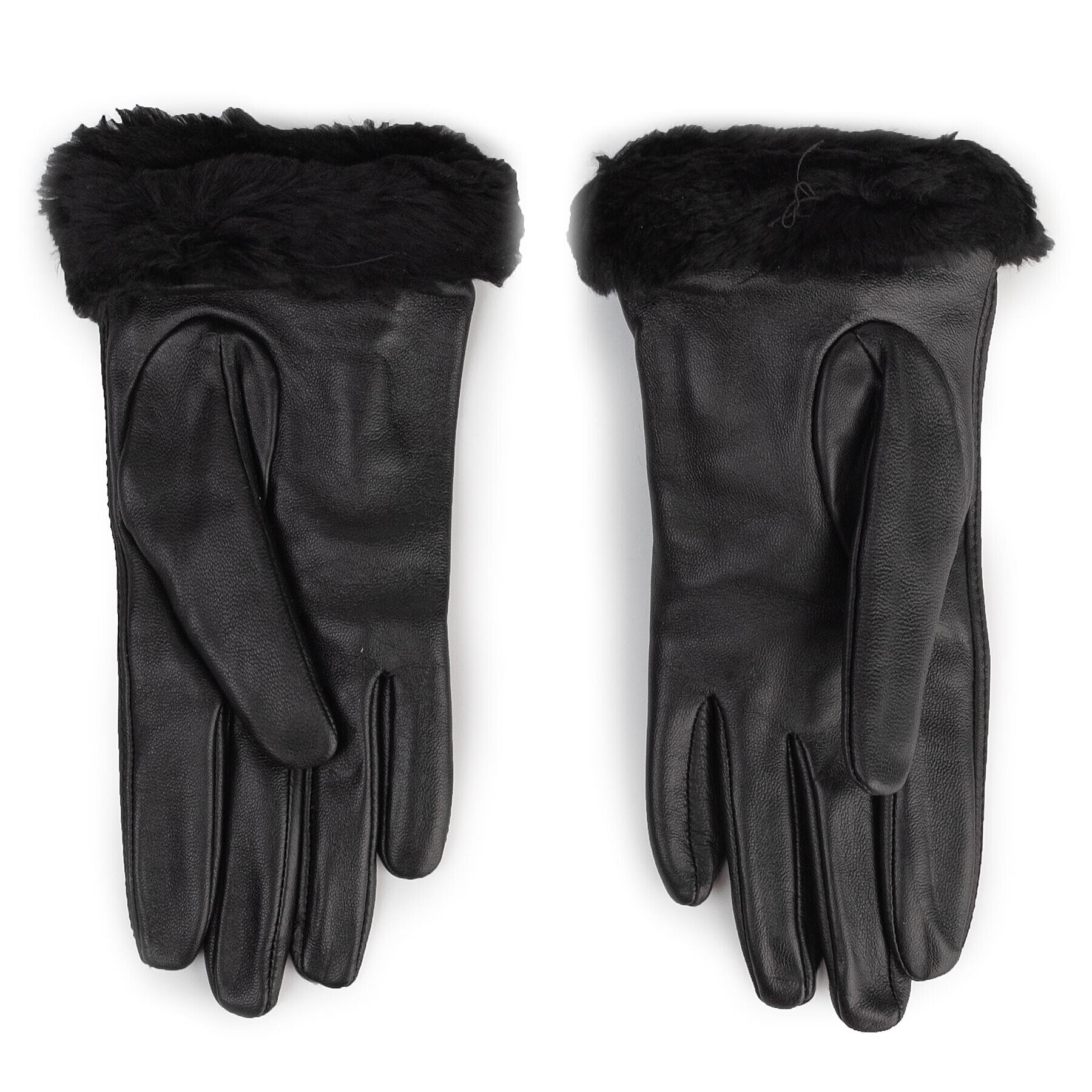 Ugg Mănuși de Damă W Classic Leather Logo Glove 19034 Negru - Pled.ro