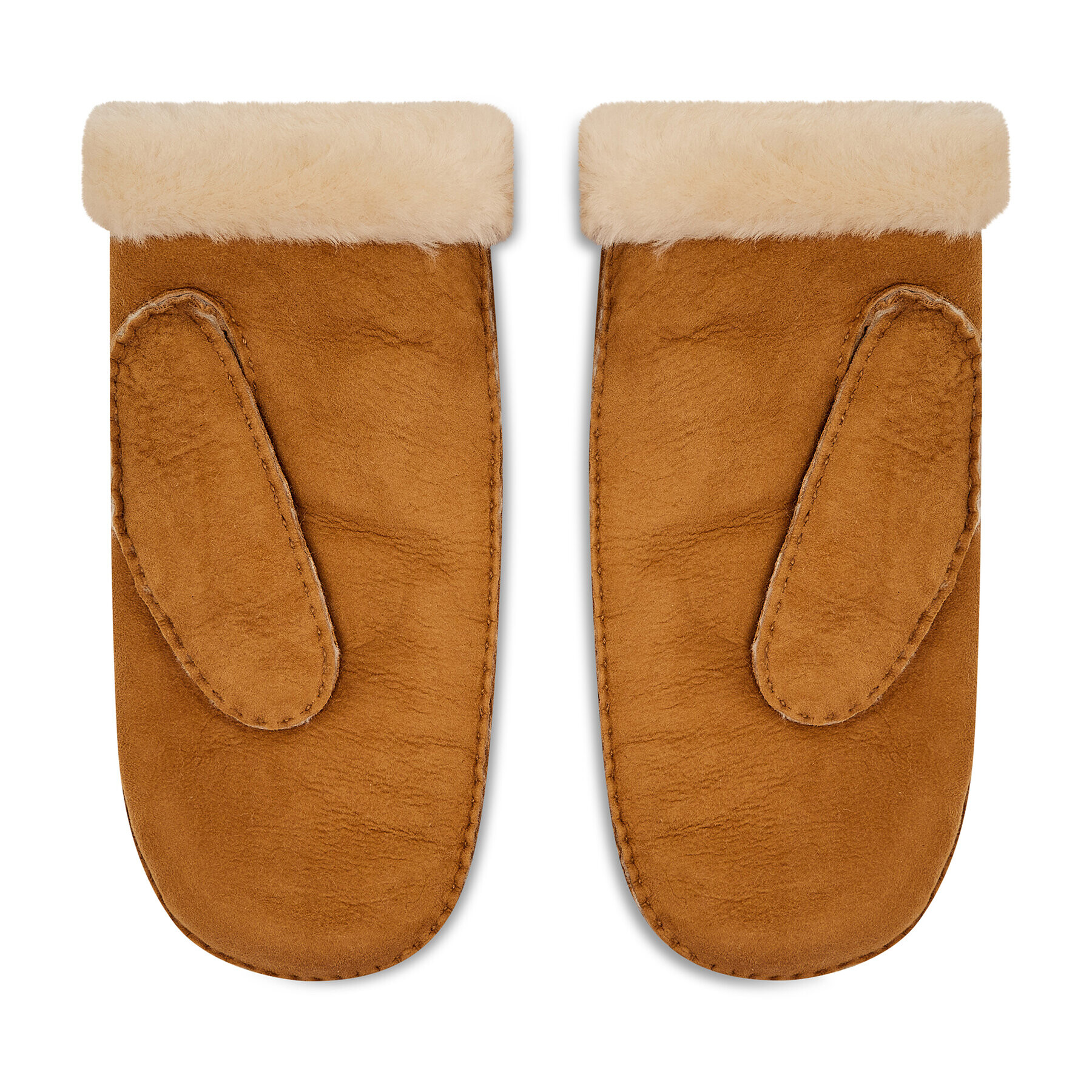 Ugg Mănuși de Damă Sheepskin Embroider Mitten 20932 Maro - Pled.ro