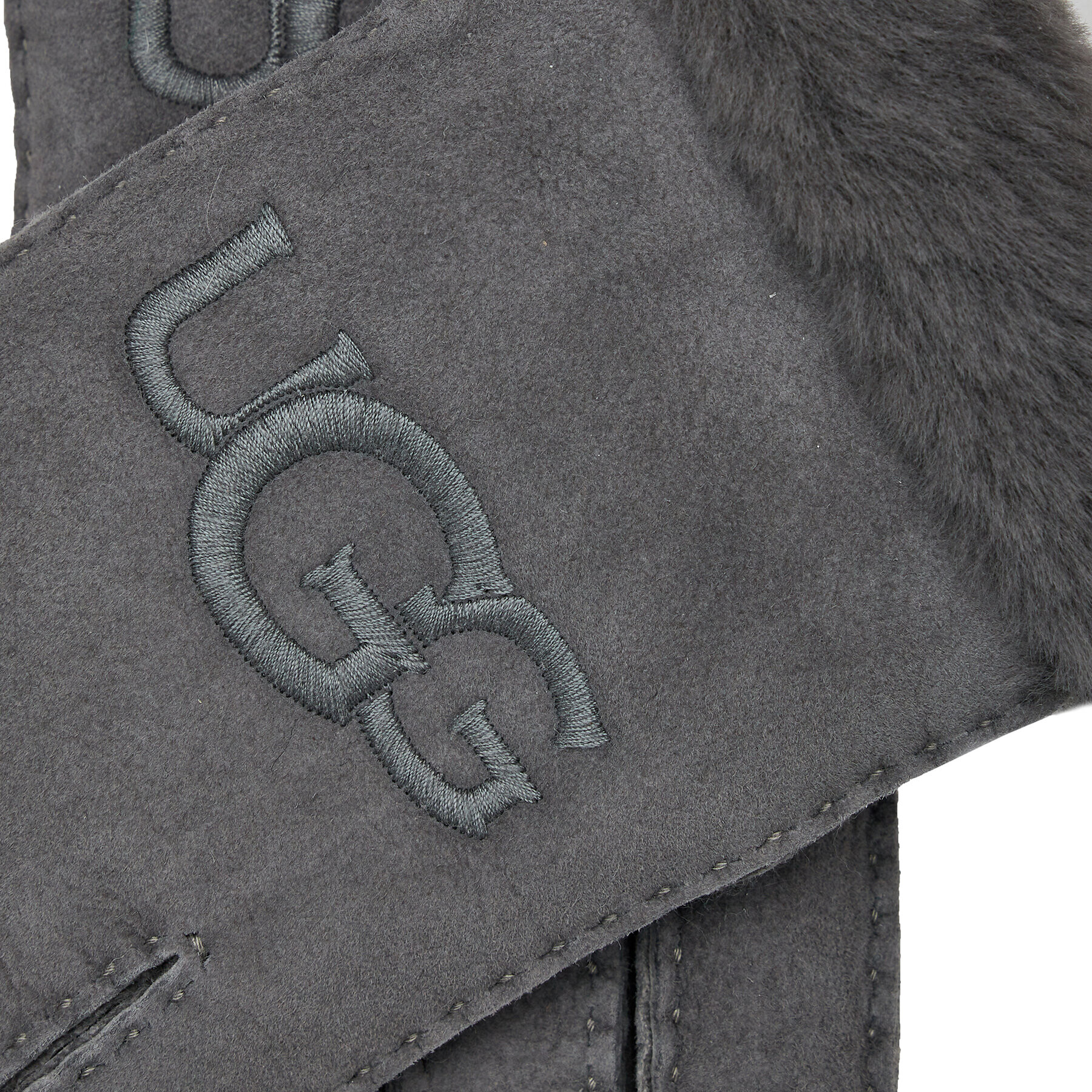 Ugg Mănuși de Damă W Sheepskin Embroider Glove 20931 Gri - Pled.ro