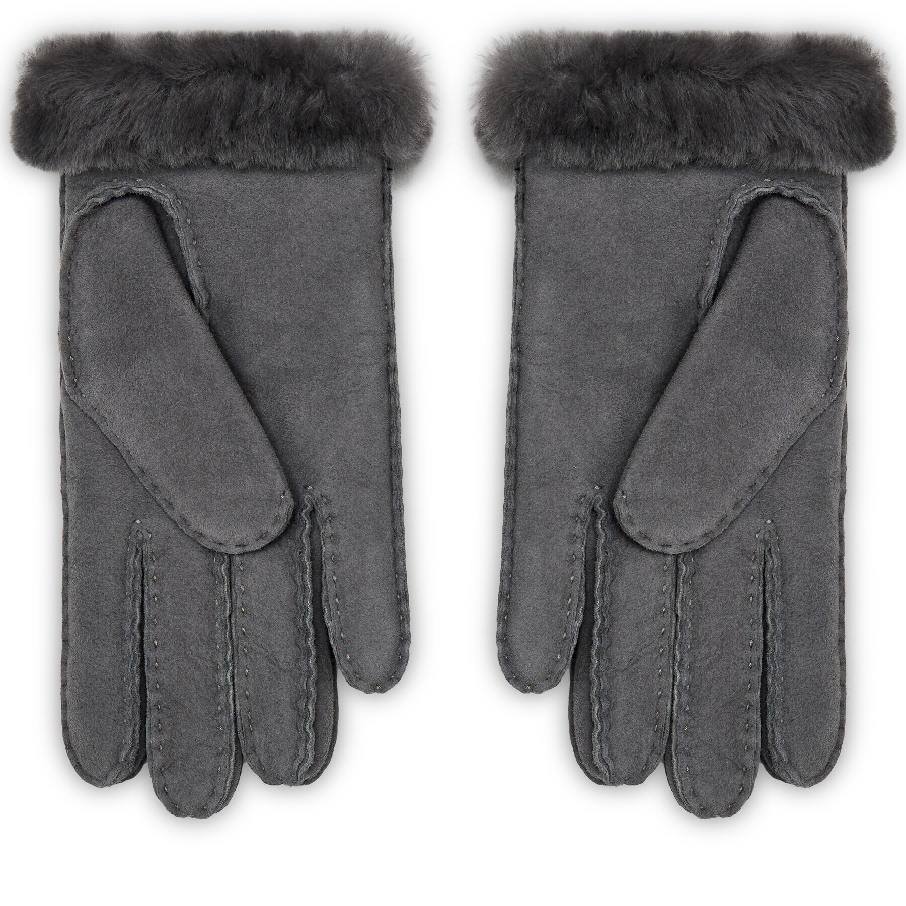 Ugg Mănuși de Damă W Sheepskin Embroider Glove 20931 Gri - Pled.ro