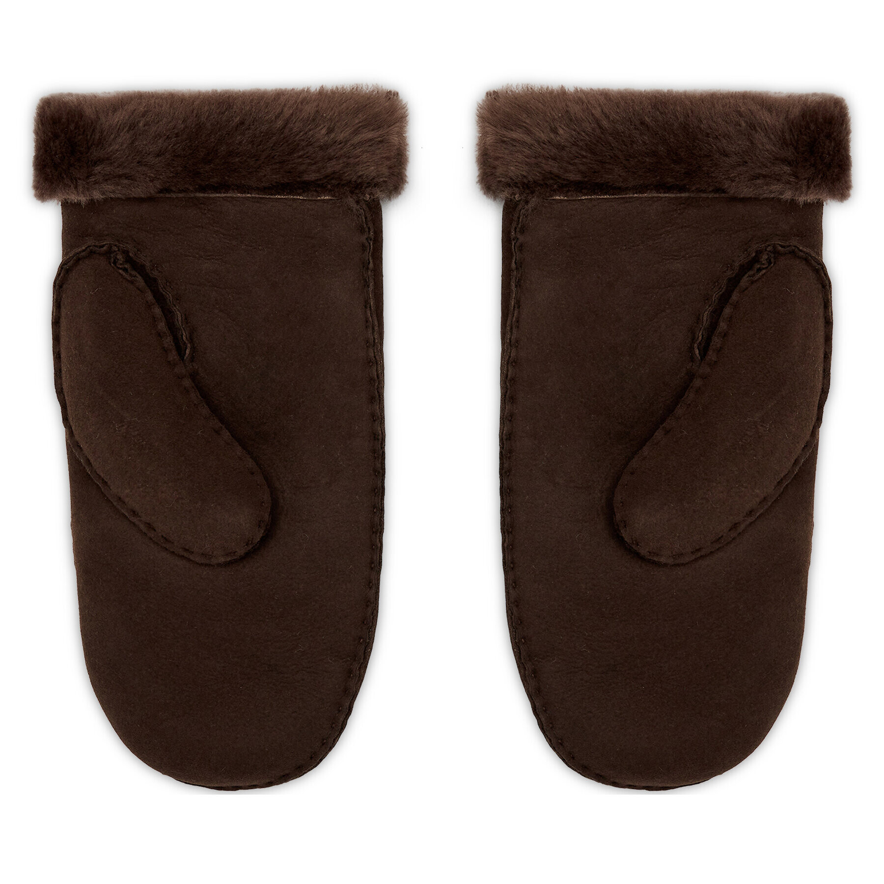 Ugg Mănuși de Damă W Sheepskin Embroider Mitten 20932 Maro - Pled.ro