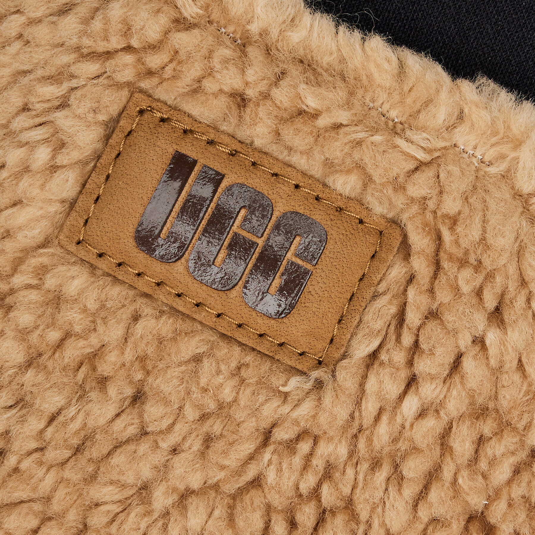 Ugg Mănuși de Damă W Sherpa Mitten W Logo Tape 21631 Bej - Pled.ro