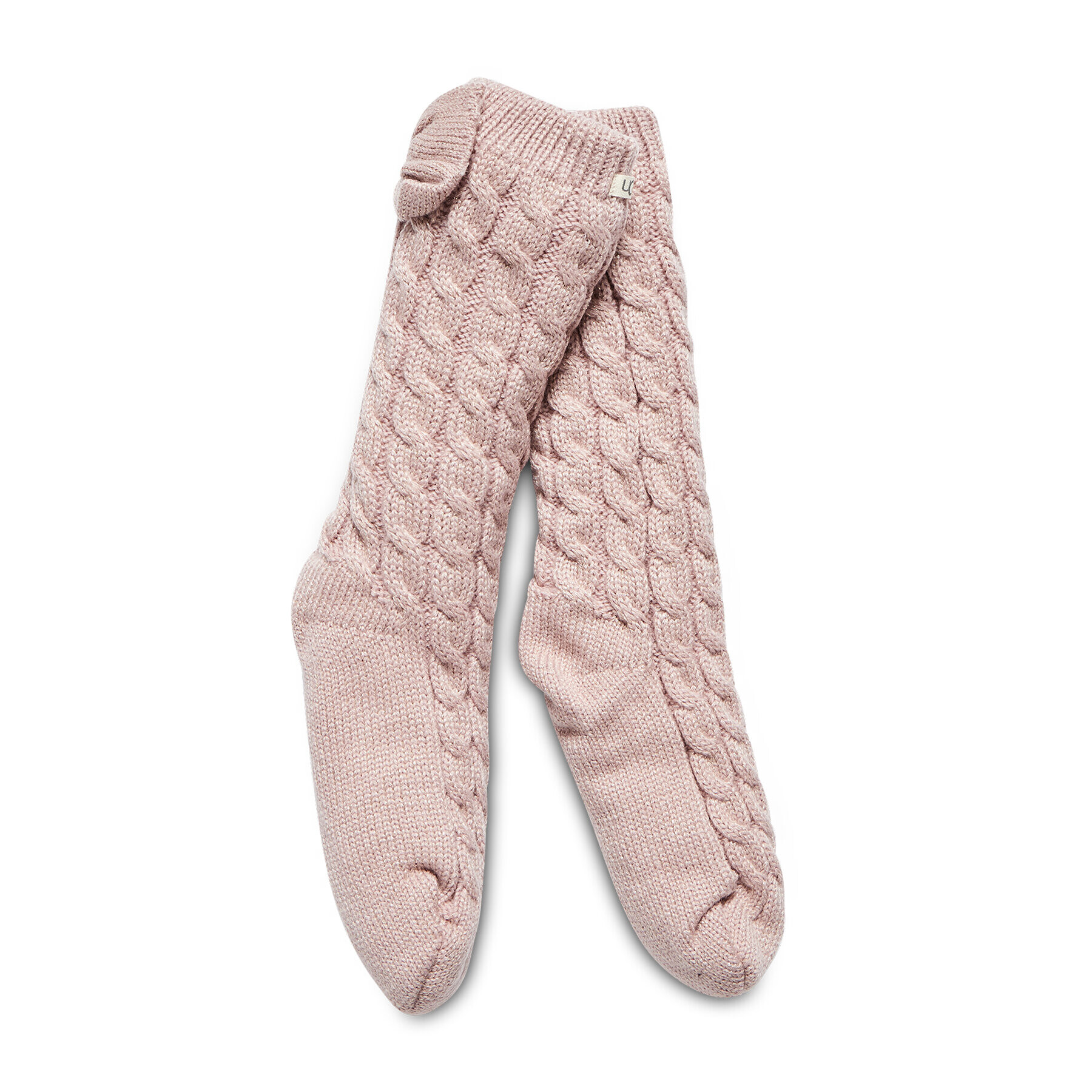 Ugg Șosete Lungi de Damă W Laila Bow Fleece Lined Sock OS 1113637 Roz - Pled.ro