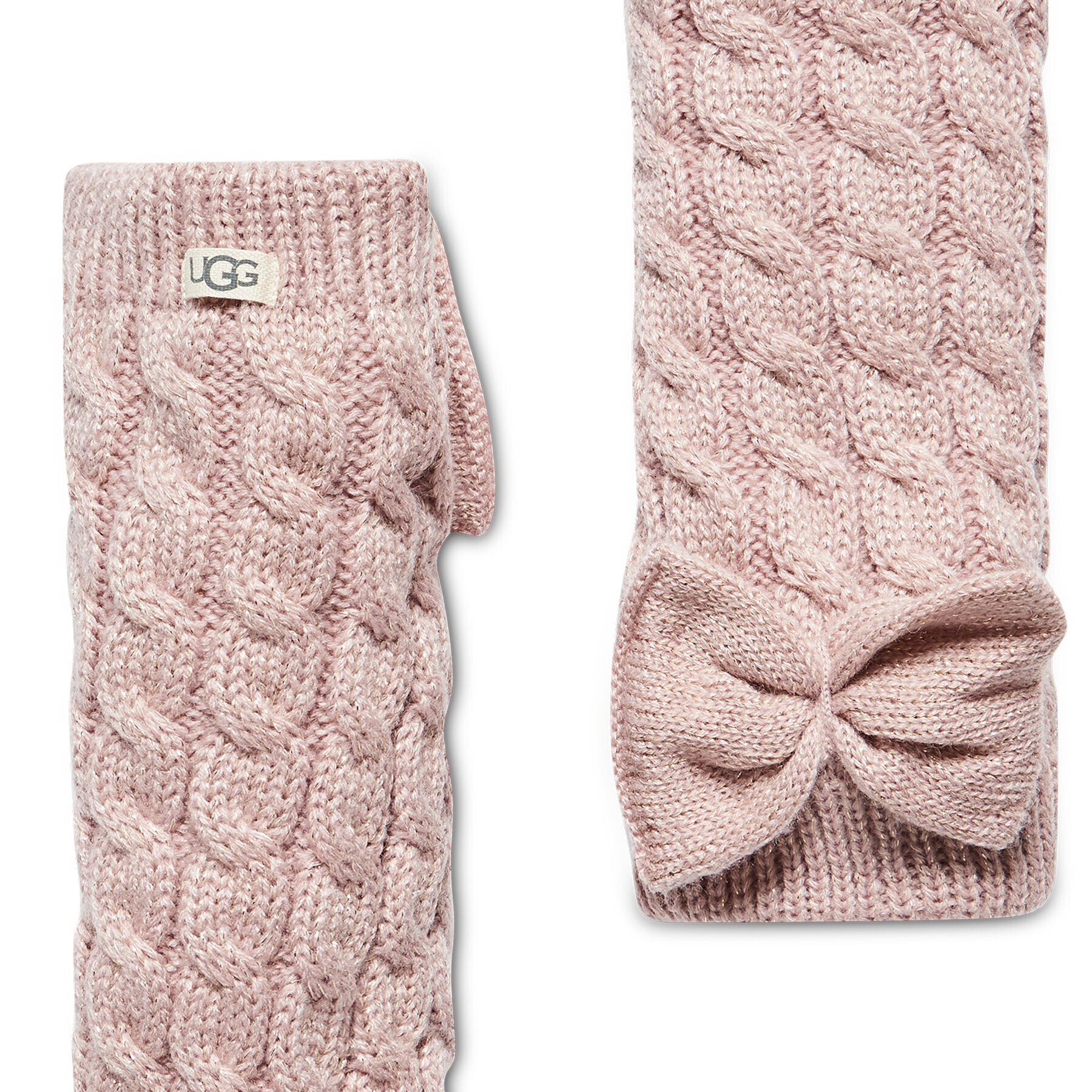 Ugg Șosete Lungi de Damă W Laila Bow Fleece Lined Sock OS 1113637 Roz - Pled.ro