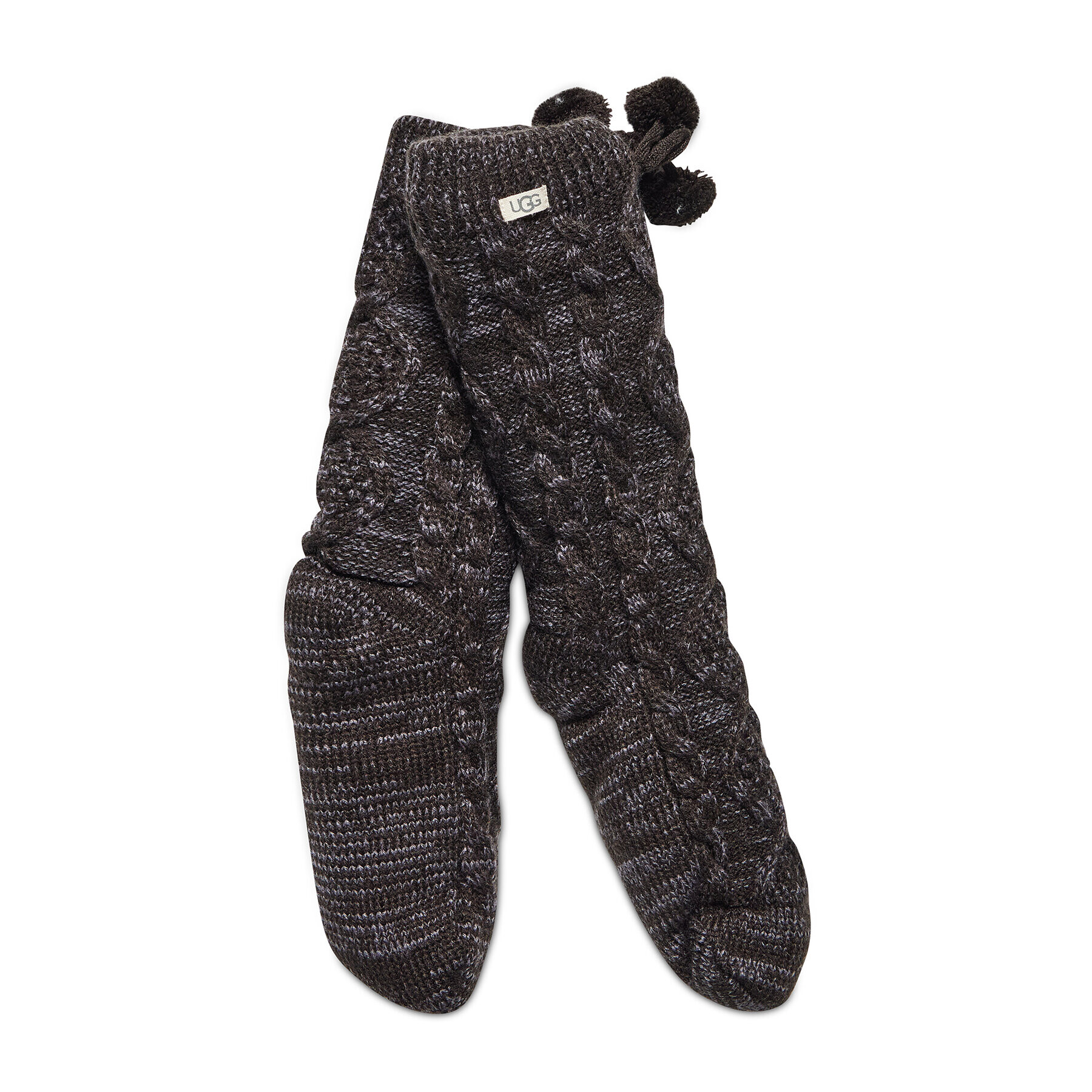 Ugg Șosete Lungi de Damă W Pom Pom Fleece Lined Crew Sock r.OS 1014837 Negru - Pled.ro