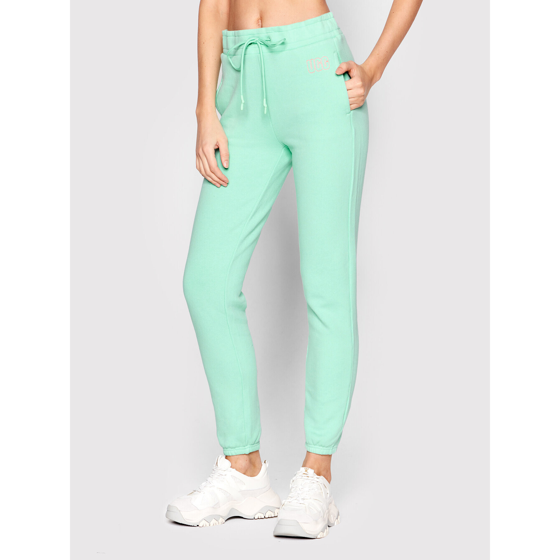 Ugg Pantaloni trening Daniella 1121387 Verde Regular Fit - Pled.ro