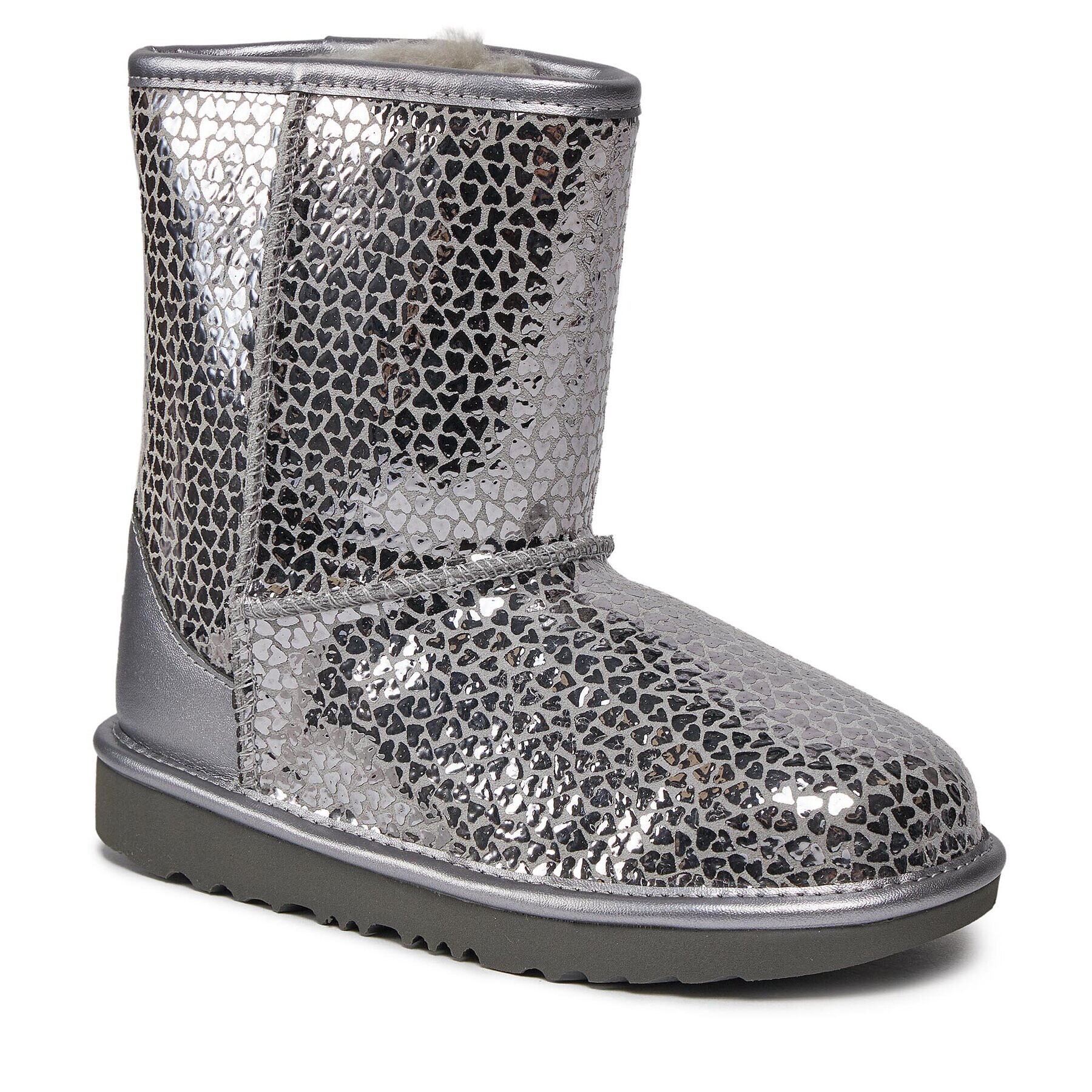 Ugg Cizme de zăpadă Classic II Gel Hearts 1151613K Argintiu - Pled.ro