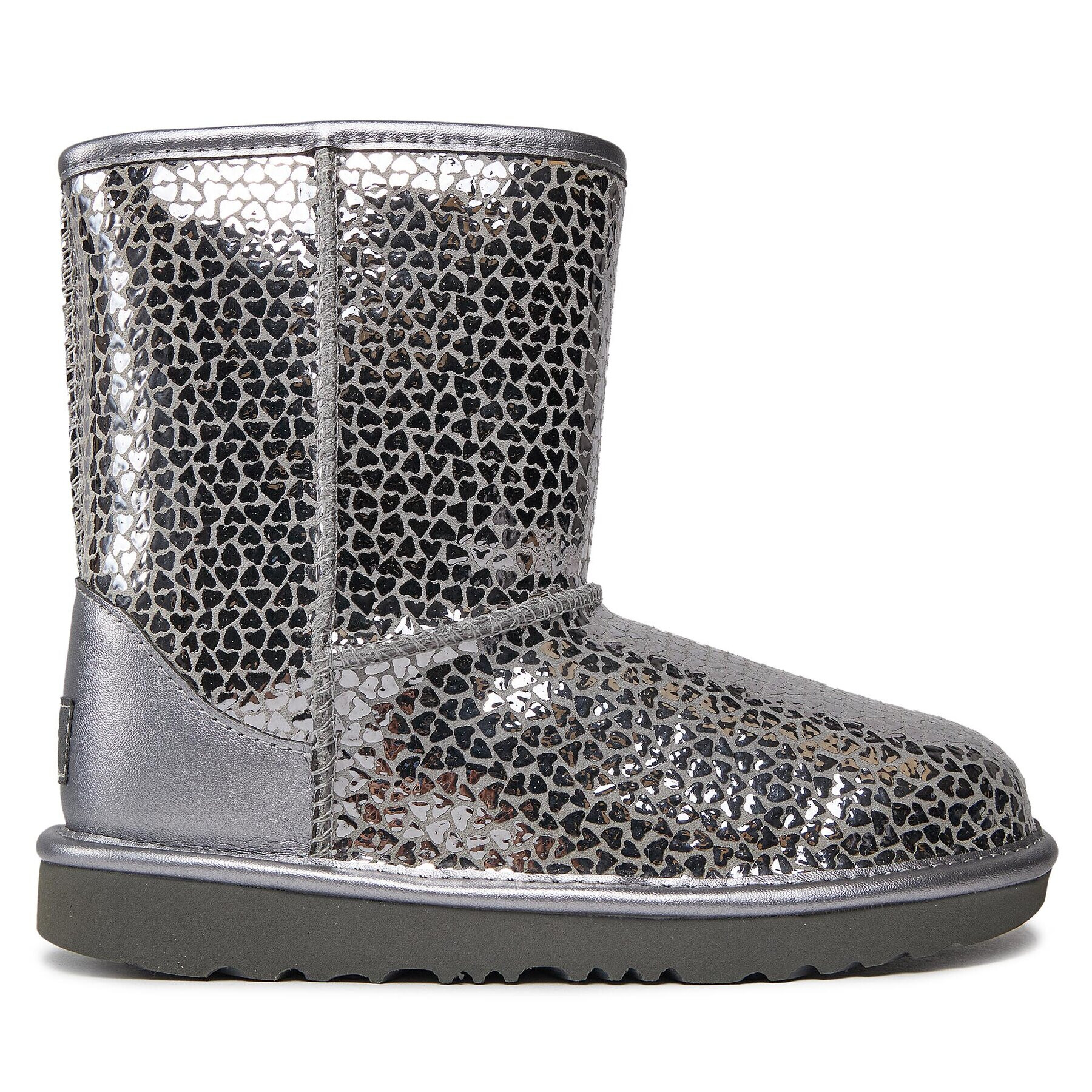 Ugg Cizme de zăpadă Classic II Gel Hearts 1151613K Argintiu - Pled.ro