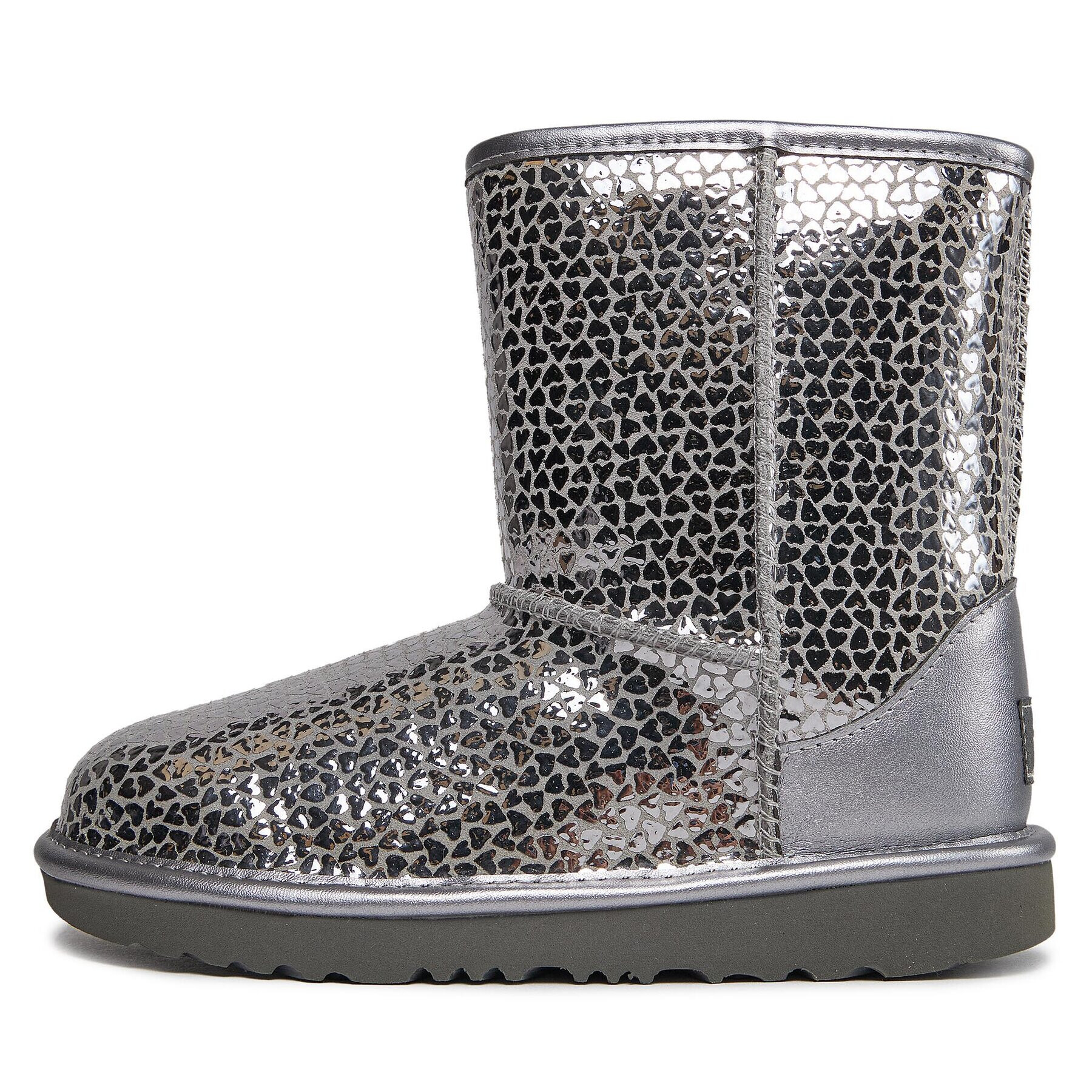 Ugg Cizme de zăpadă Classic II Gel Hearts 1151613K Argintiu - Pled.ro