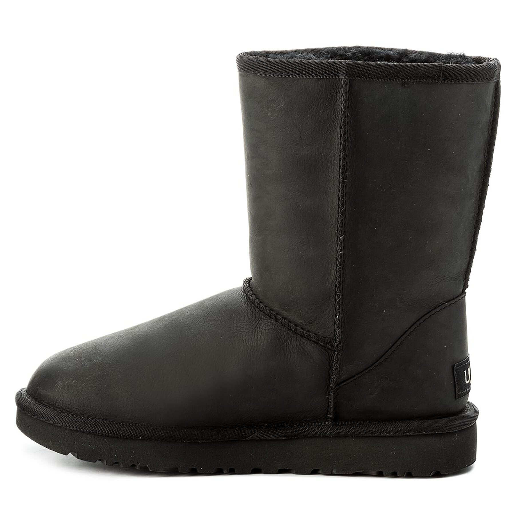 Ugg Pantofi Classic Short Leather 1016559 Negru - Pled.ro